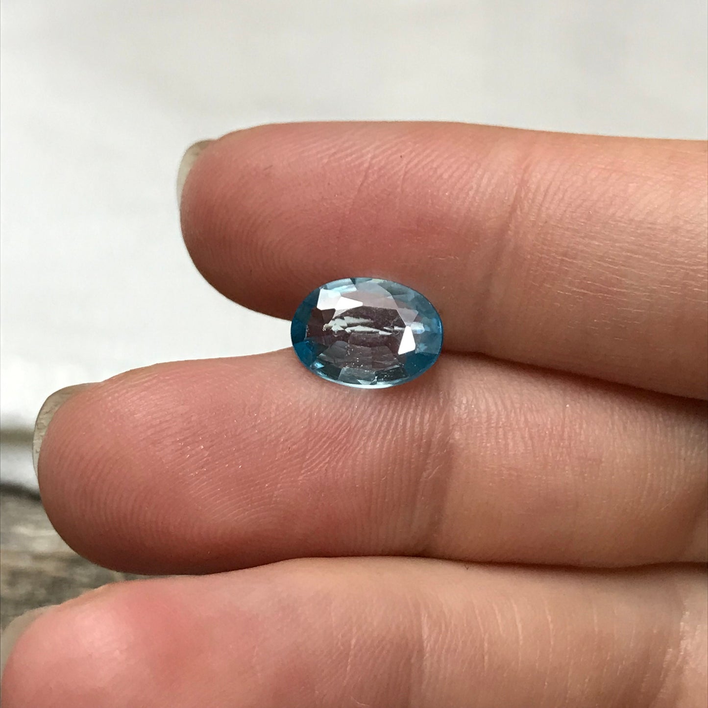 2.48 carat Green Blue Zircon 10.2x7.6mm Oval Loose Gemstone Unmounted, Sea Blue Zircon, December Birthstone, 10x7.5mmNatural Loose Zircon