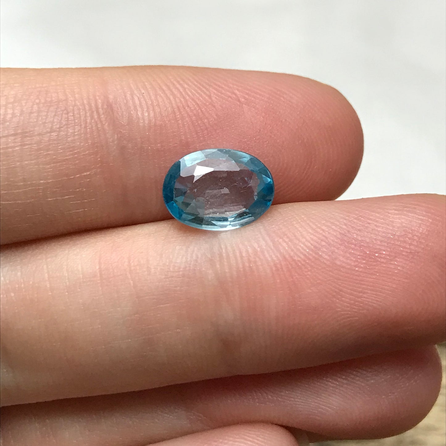 2.48 carat Green Blue Zircon 10.2x7.6mm Oval Loose Gemstone Unmounted, Sea Blue Zircon, December Birthstone, 10x7.5mmNatural Loose Zircon