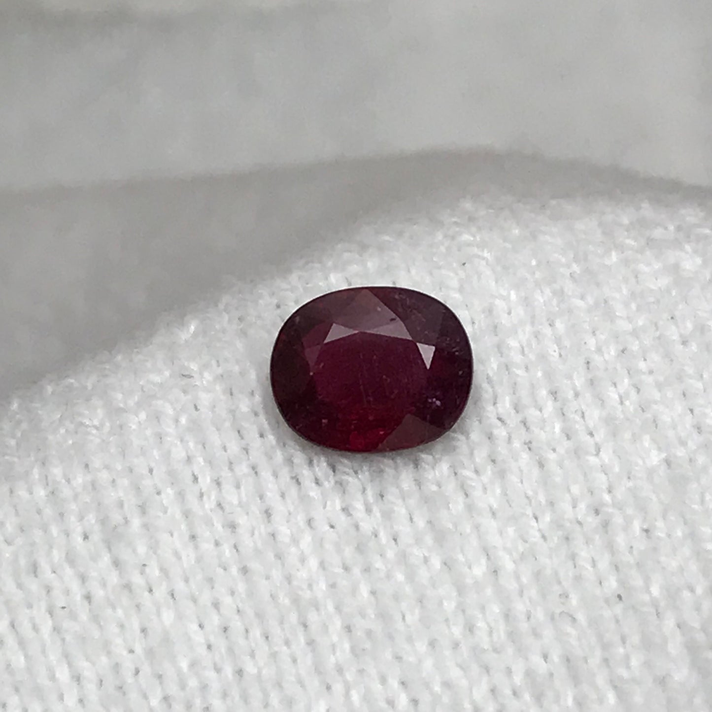 8.5x7mm Rubellite Tourmaline 1.61ct Loose Natural Gemstone Deep Dark Rich Red Purple Fuchsia Natural Gem US Seller