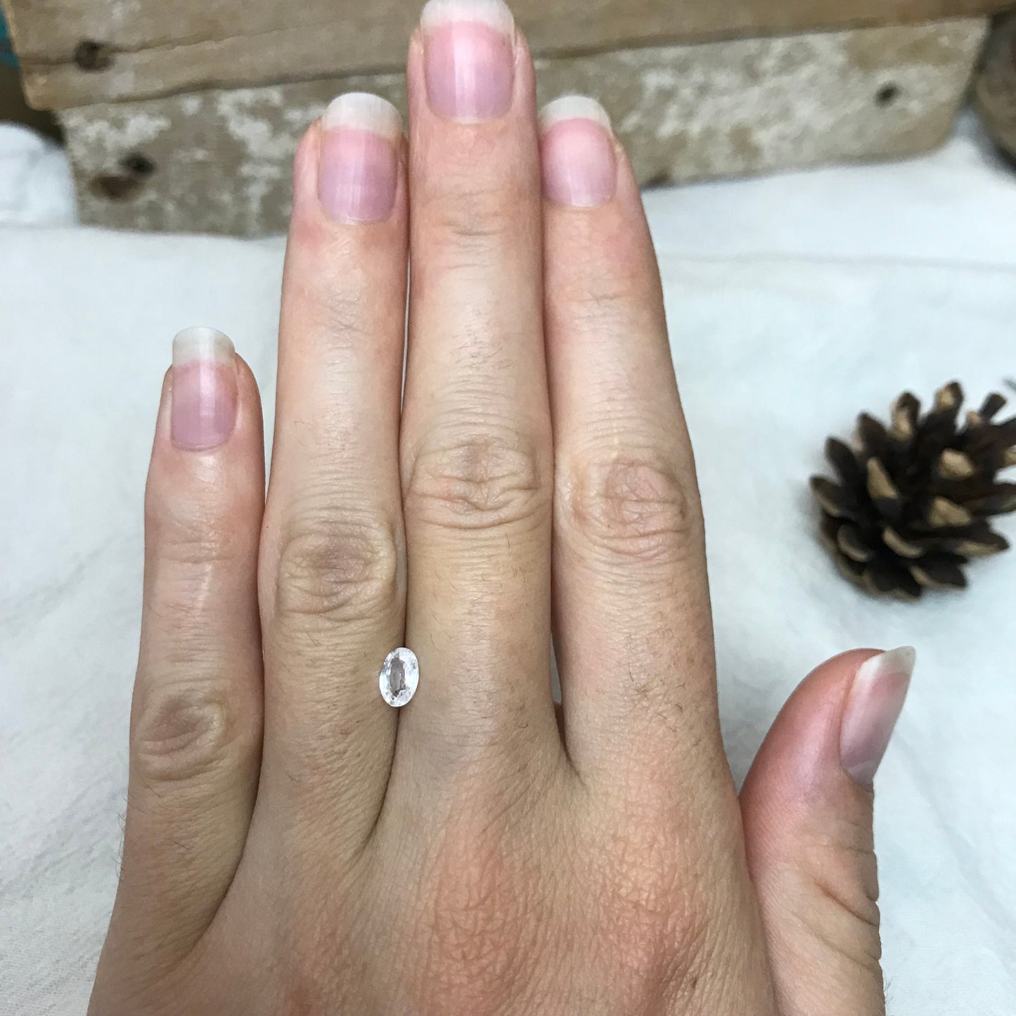 One-6x4mm Clear Zircon Oval Cut 0.69 to 0.84 carat Faceted Loose Gemstone,6.1x4.0mm to 6.3x4.3mm White Zircon, Diamond Substitute