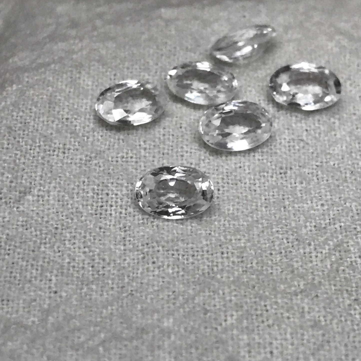 One-6x4mm Clear Zircon Oval Cut 0.69 to 0.84 carat Faceted Loose Gemstone,6.1x4.0mm to 6.3x4.3mm White Zircon, Diamond Substitute