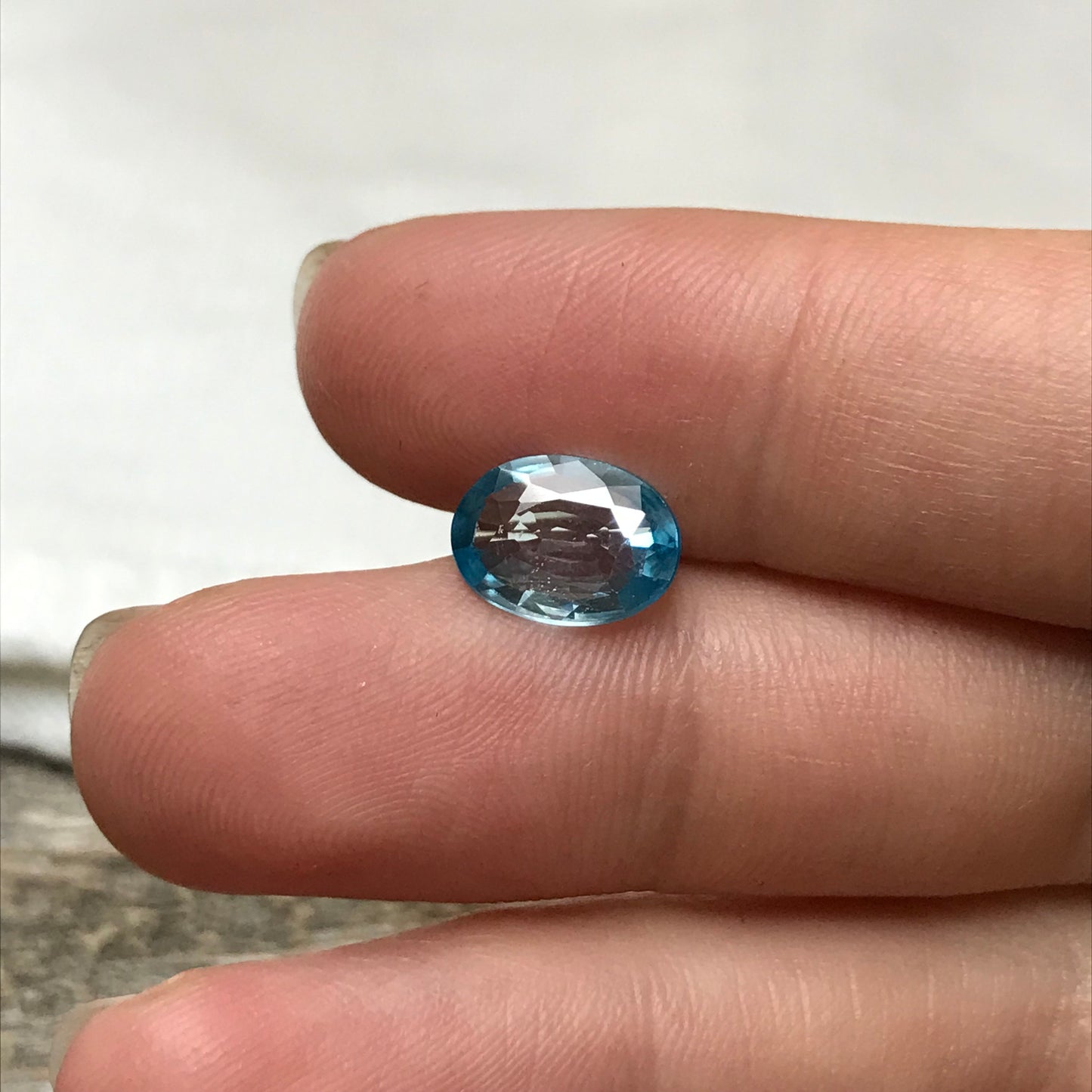 2.48 carat Green Blue Zircon 10.2x7.6mm Oval Loose Gemstone Unmounted, Sea Blue Zircon, December Birthstone, 10x7.5mmNatural Loose Zircon