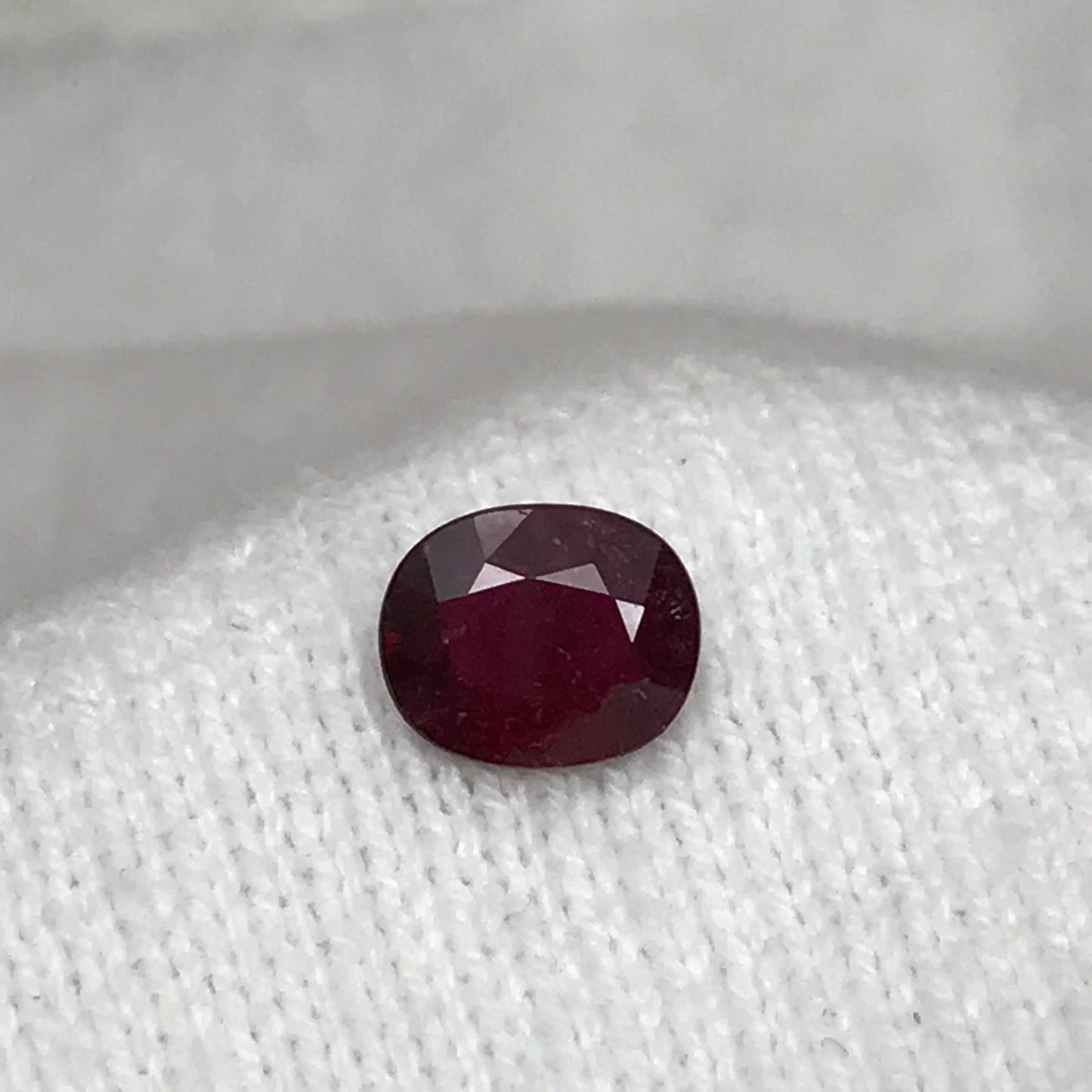 8.5x7mm Rubellite Tourmaline 1.61ct Loose Natural Gemstone Deep Dark Rich Red Purple Fuchsia Natural Gem US Seller