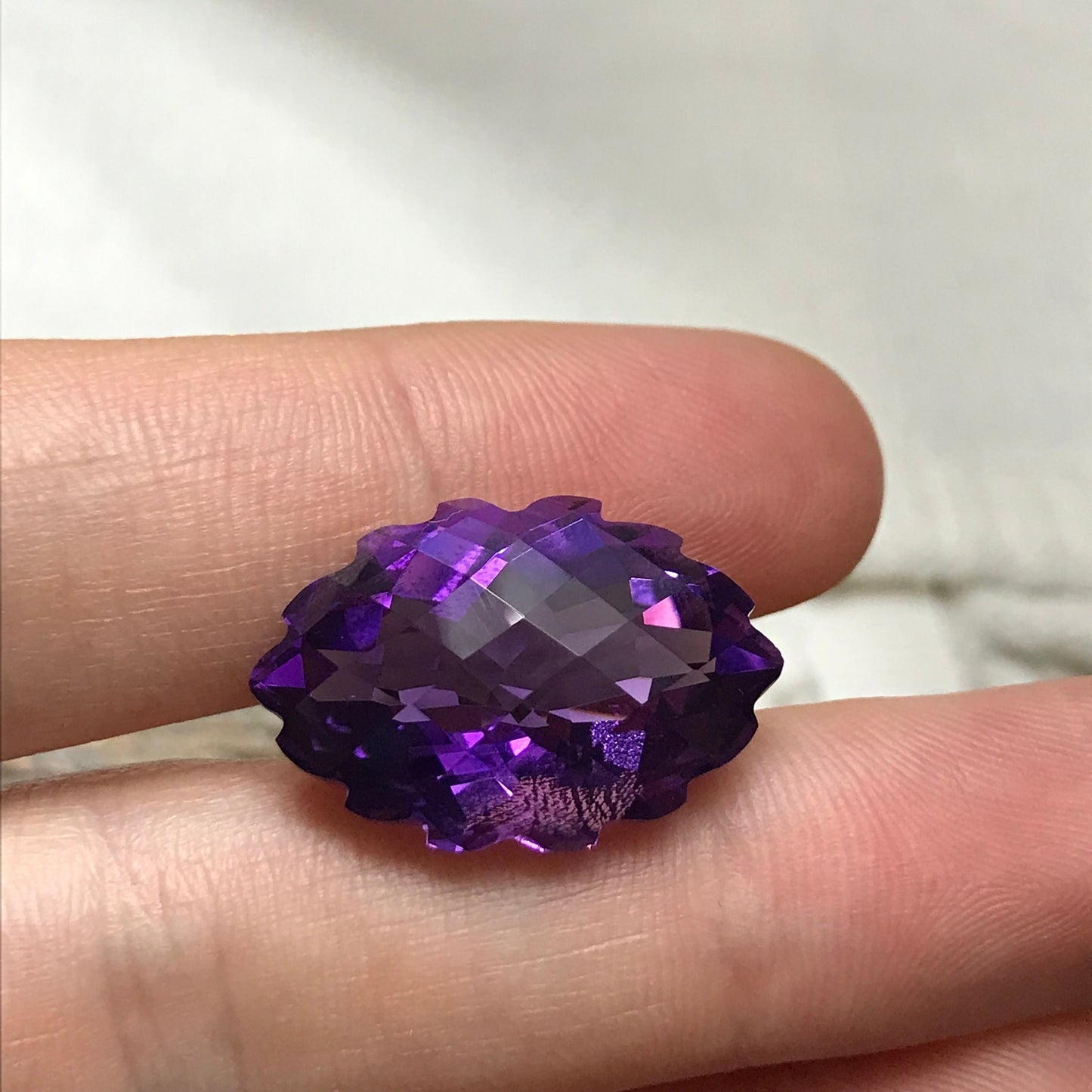 18 carat Purple Amethyst 22.5x15mm Fancy Marquise, Nice Cut Loose Natural Gem, Fancy cut Gemstone, Faceted, February Birthstone
