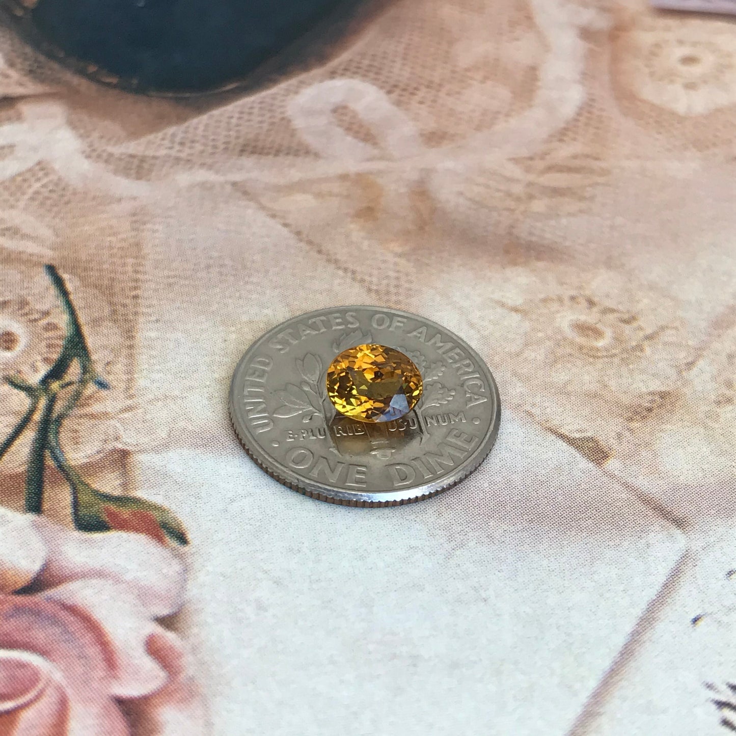 Natural Grossular Andradite Garnet 0.98 carat 6x5mm Oval Faceted Gemstone, Loose Gem, Golden Yellow Garnet