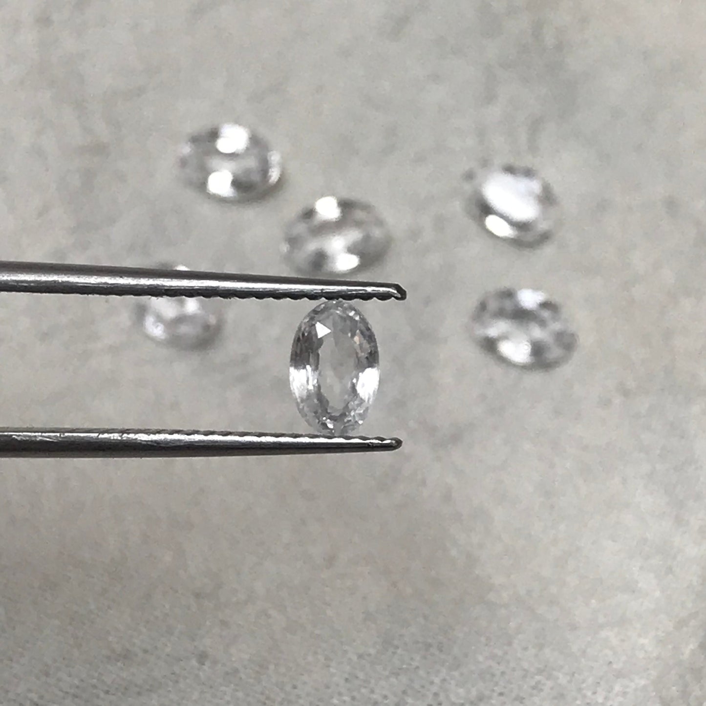 One-6x4mm Clear Zircon Oval Cut 0.69 to 0.84 carat Faceted Loose Gemstone,6.1x4.0mm to 6.3x4.3mm White Zircon, Diamond Substitute