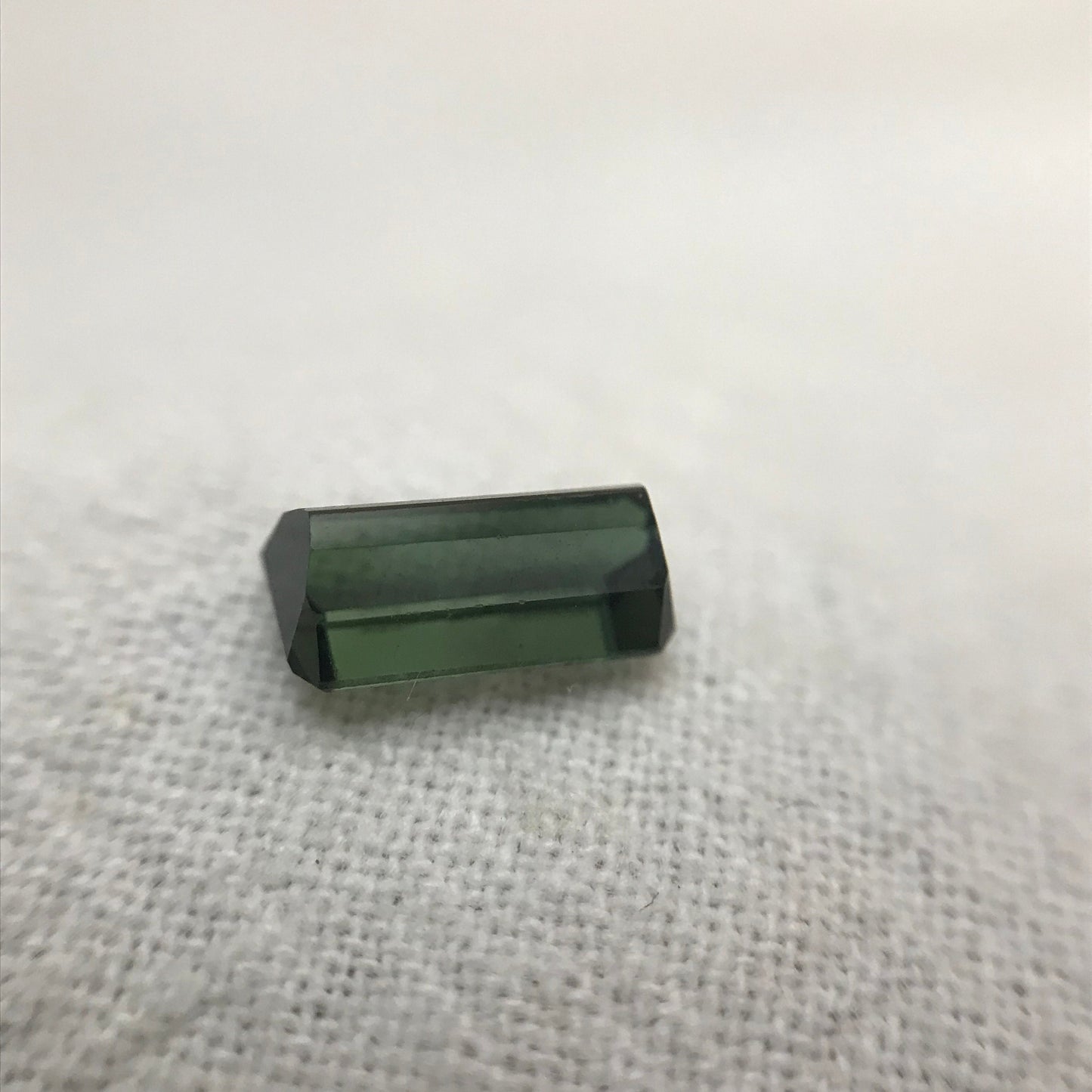 8x4mm Natural Deep Green Tourmaline 1.10 CT, Long Octagon Cut Faceted Loose Gemstone, Earth Mined Gem
