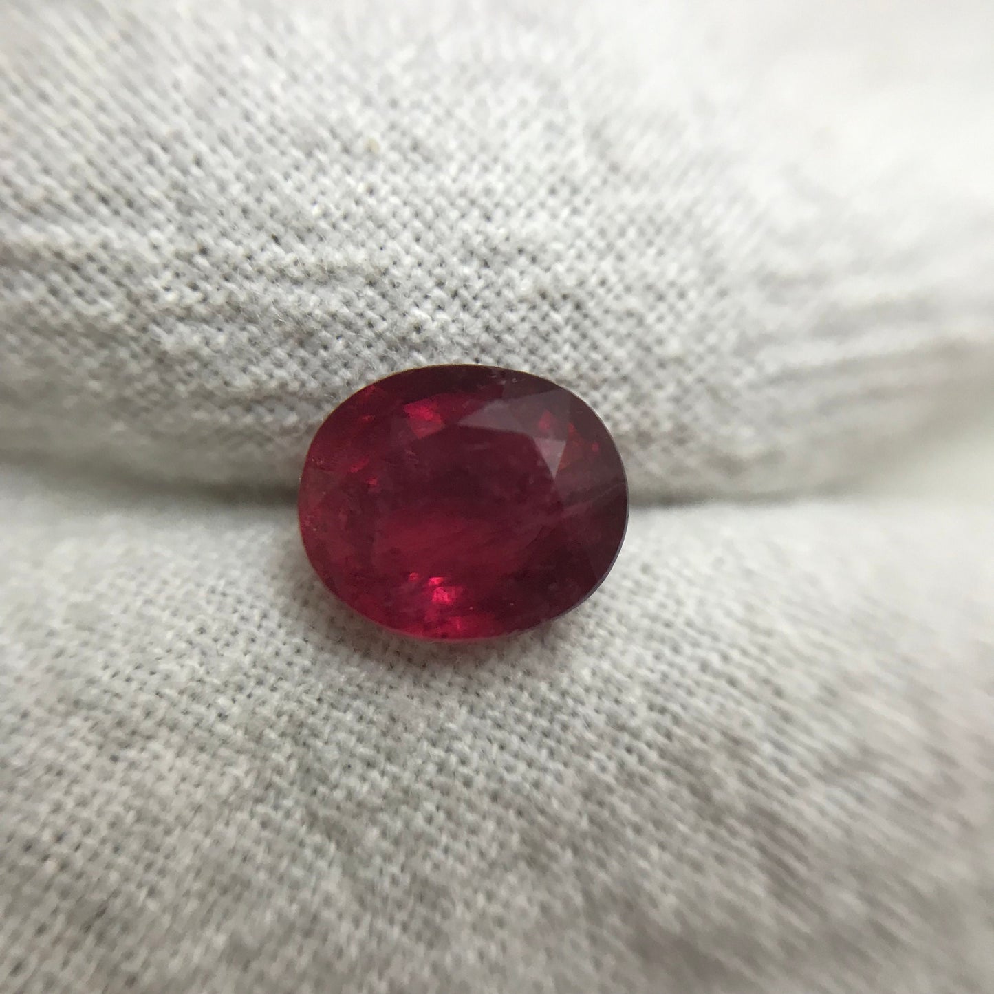 1.58 Carat Pink Tourmaline 8x6.7mm Loose Natural Gemstone, Rubellite Tourmaline, Rich Pink, Fuchsia Natural Gem US Seller