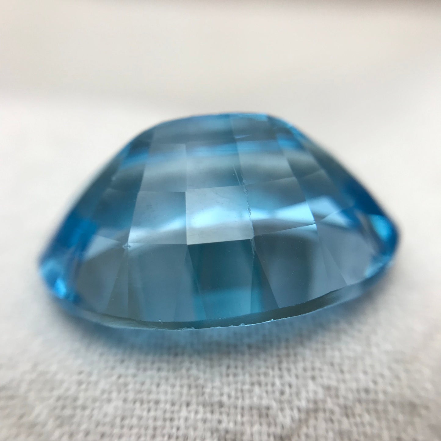 20x15mm Sky Blue Topaz 23 Ct, Oval Cut Loose Gem, Faceted Topaz, December Birthstone, Recycled Gemstone