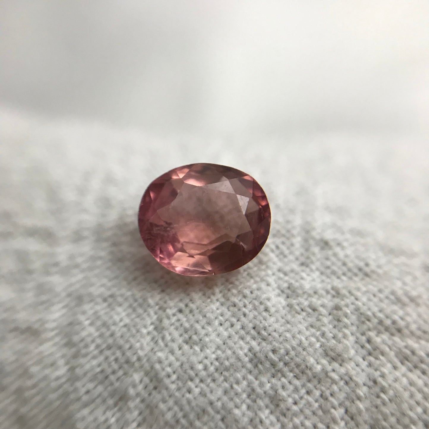1.12 ct Natural Pink Tourmaline 7x6mm Oval Faceted Loose Gemstone, Cut Unmounted Tourmaline