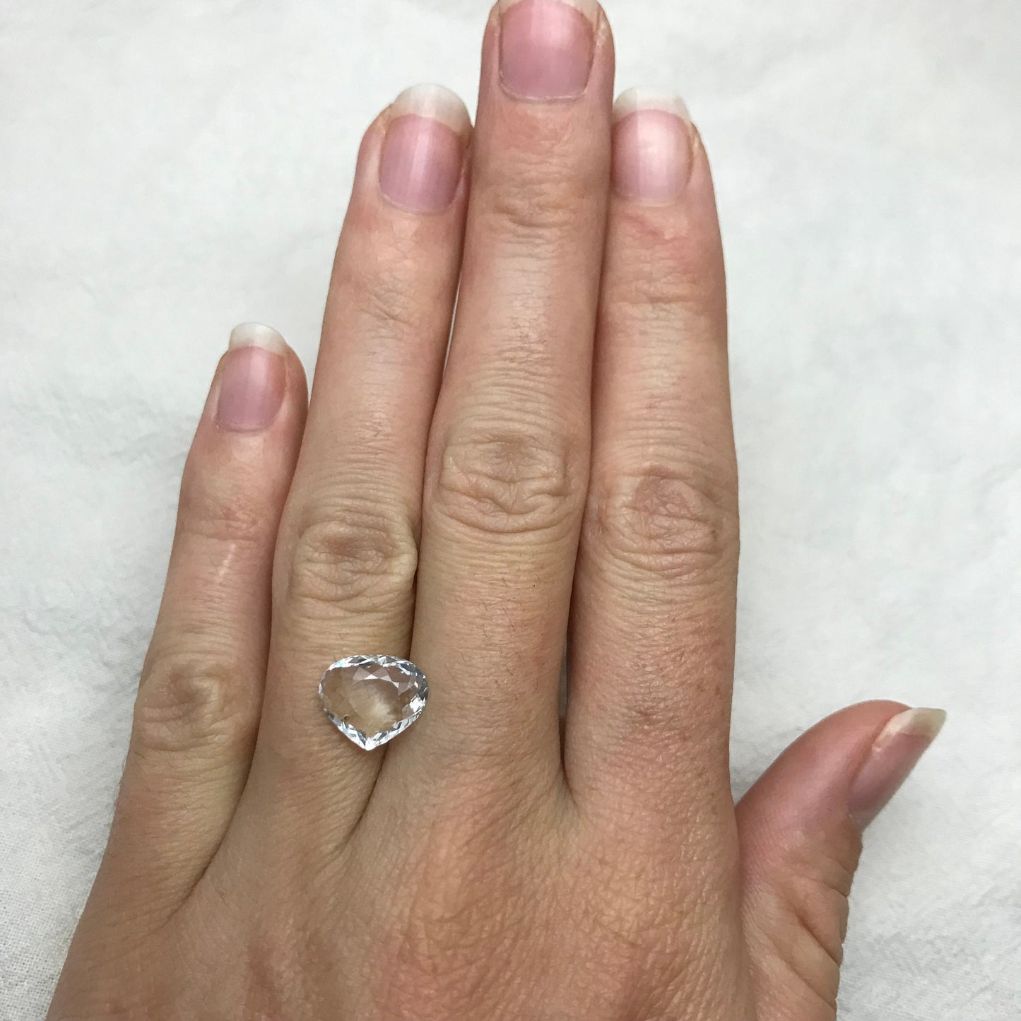 2.44 carat Aquamarine 11x9.4mm Fat Pear Cut, Natural Light Blue Aquamarine, Faceted Loose Shallow cut Gem,