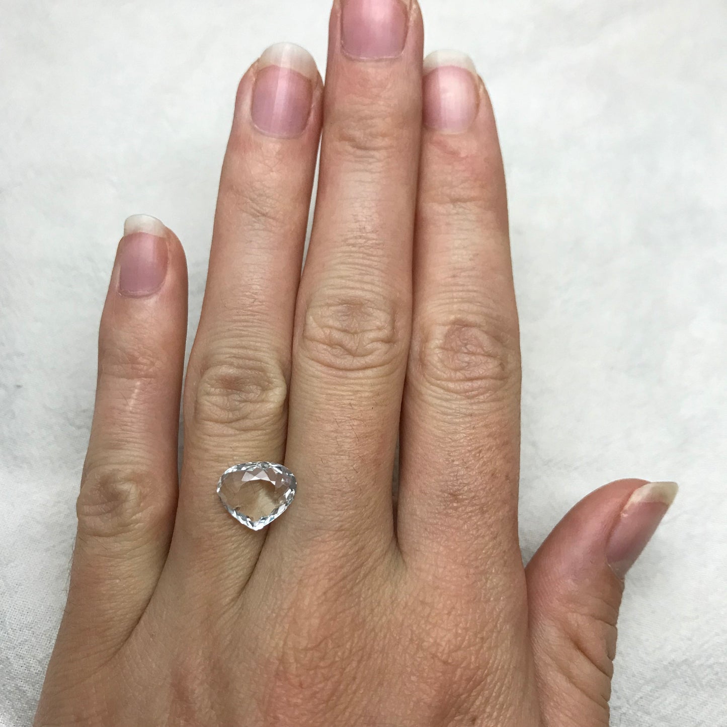 2.44 carat Aquamarine 11x9.4mm Fat Pear Cut, Natural Light Blue Aquamarine, Faceted Loose Shallow cut Gem,