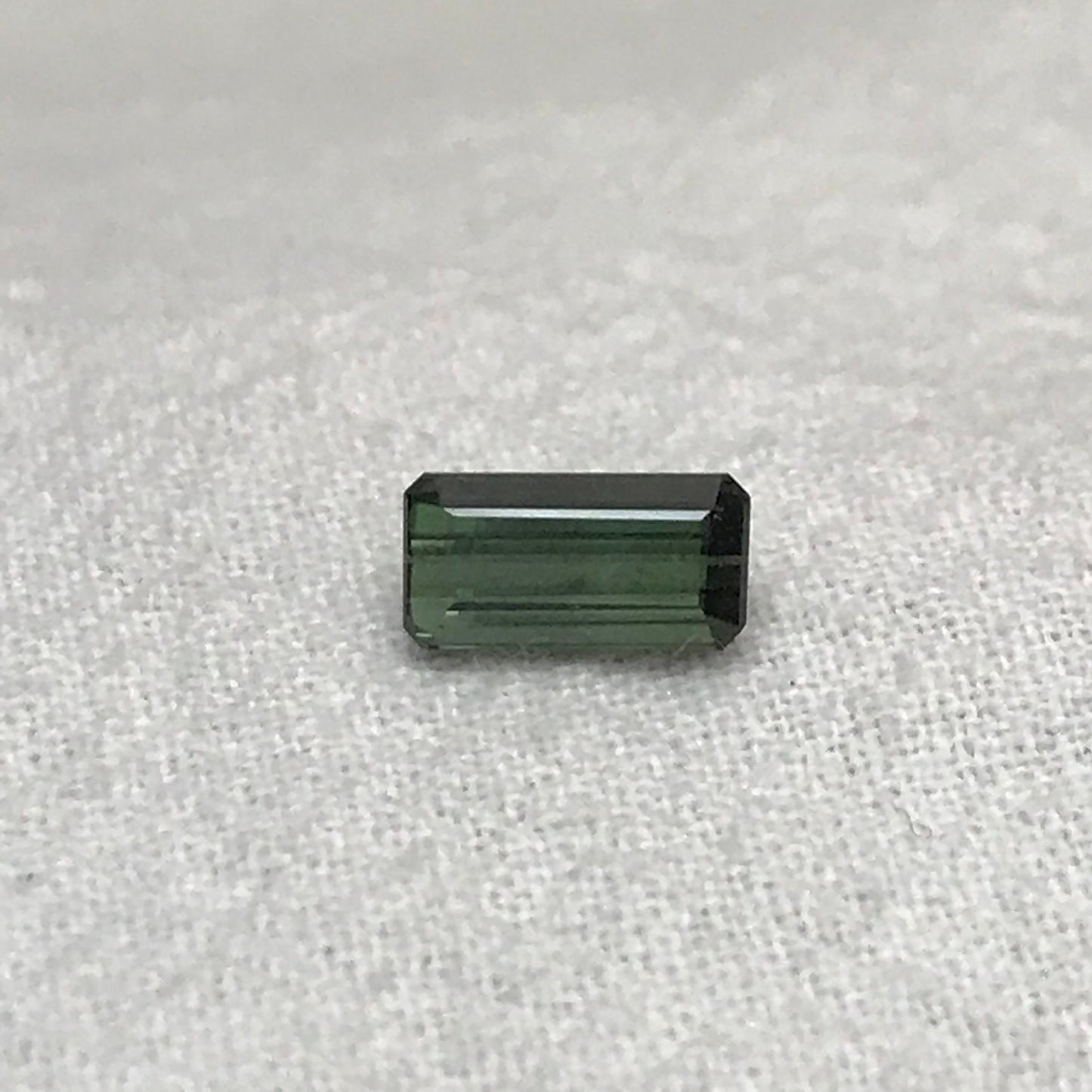 8x4mm Natural Deep Green Tourmaline 1.10 CT, Long Octagon Cut Faceted Loose Gemstone, Earth Mined Gem