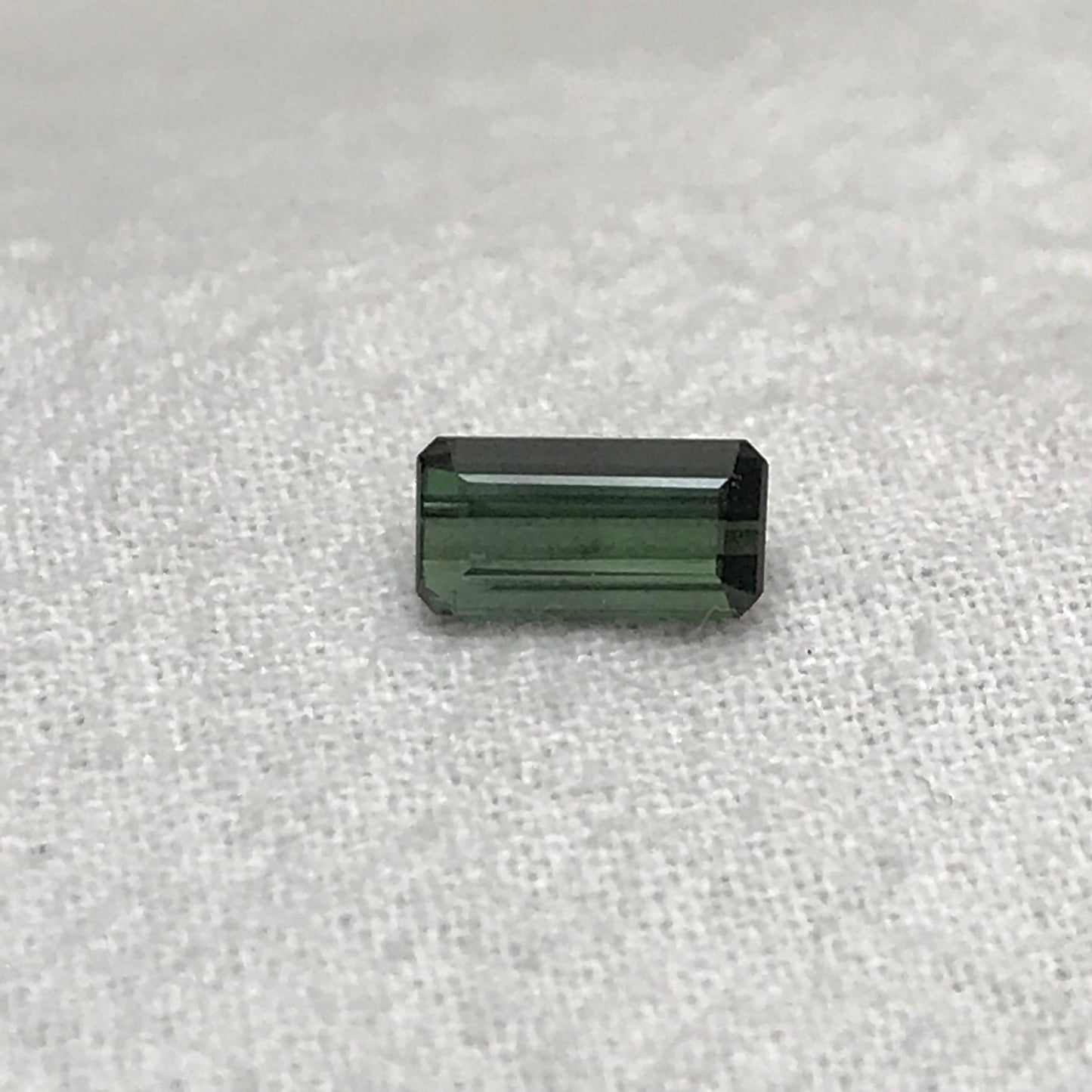 8x4mm Natural Deep Green Tourmaline 1.10 CT, Long Octagon Cut Faceted Loose Gemstone, Earth Mined Gem