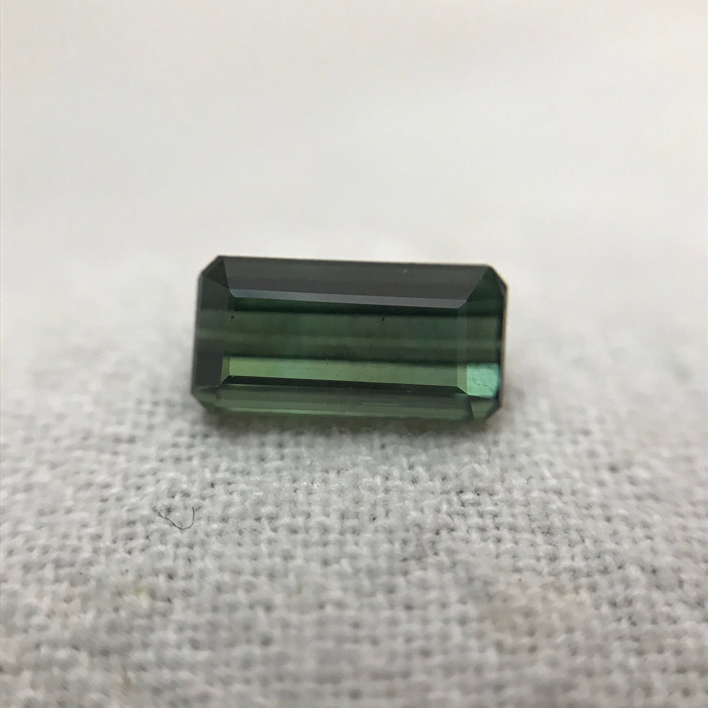 8x4mm Natural Deep Green Tourmaline 1.10 CT, Long Octagon Cut Faceted Loose Gemstone, Earth Mined Gem