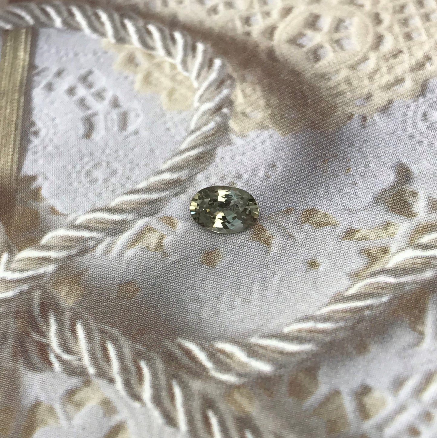 Natural Sapphire 5.6x3.7mm Oval Cut 0.49 Carat, Heat Treated, Natural Sapphire, Faceted Loose Unmounted Corundum Gemstone- Purple Green