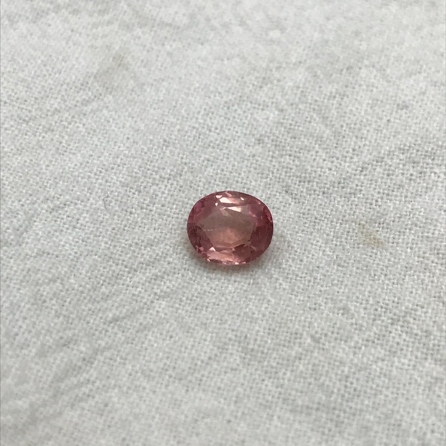 1.12 ct Natural Pink Tourmaline 7x6mm Oval Faceted Loose Gemstone, Cut Unmounted Tourmaline
