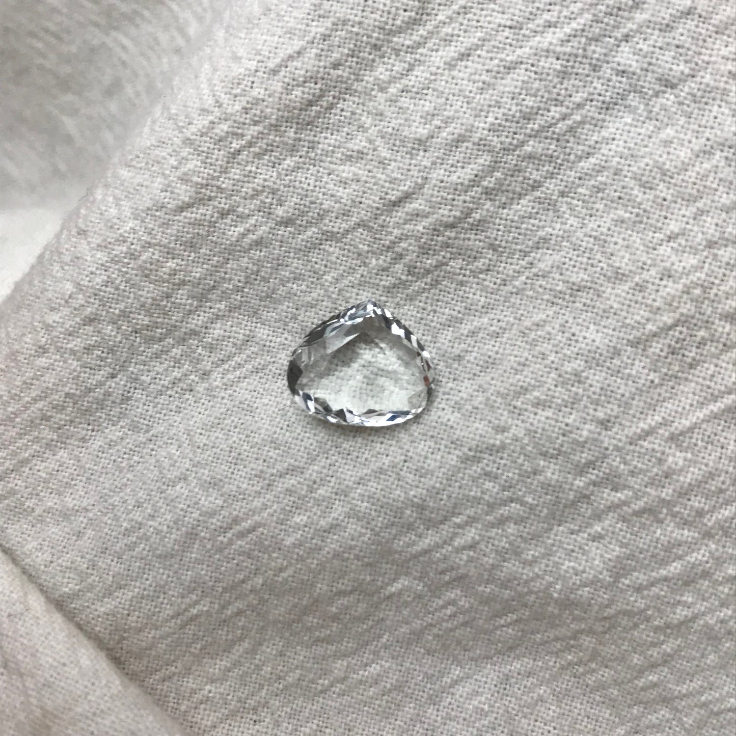 2.44 carat Aquamarine 11x9.4mm Fat Pear Cut, Natural Light Blue Aquamarine, Faceted Loose Shallow cut Gem,