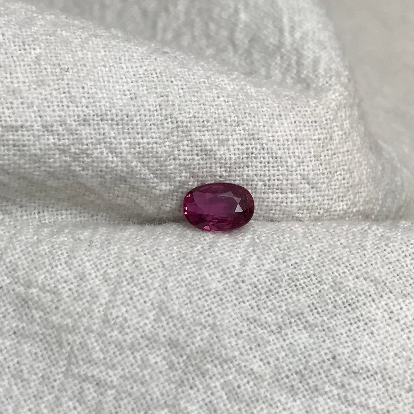 0.56 Carat Natural Ruby 6x4mm Oval Cut, Loose Gemstone Faceted Gem Corundum, July Birthstone, VVS