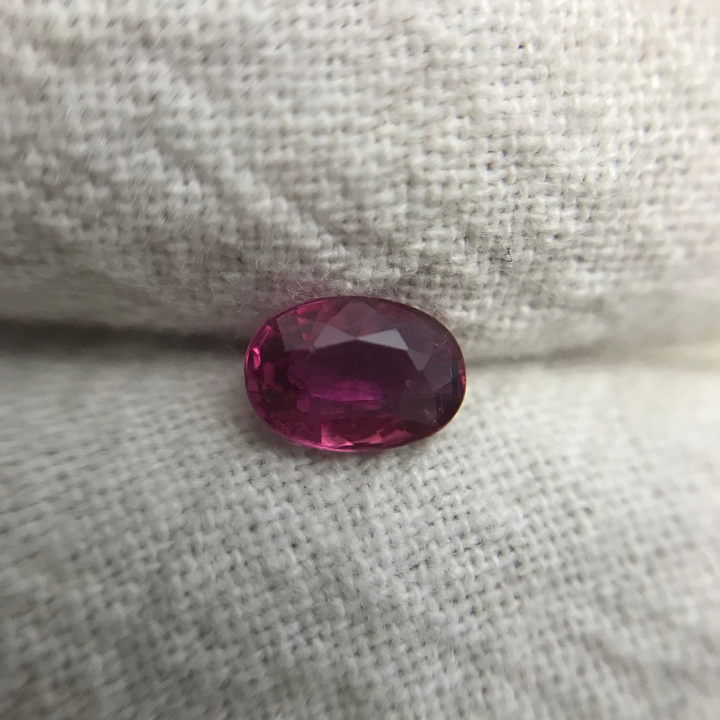 0.56 Carat Natural Ruby 6x4mm Oval Cut, Loose Gemstone Faceted Gem Corundum, July Birthstone, VVS