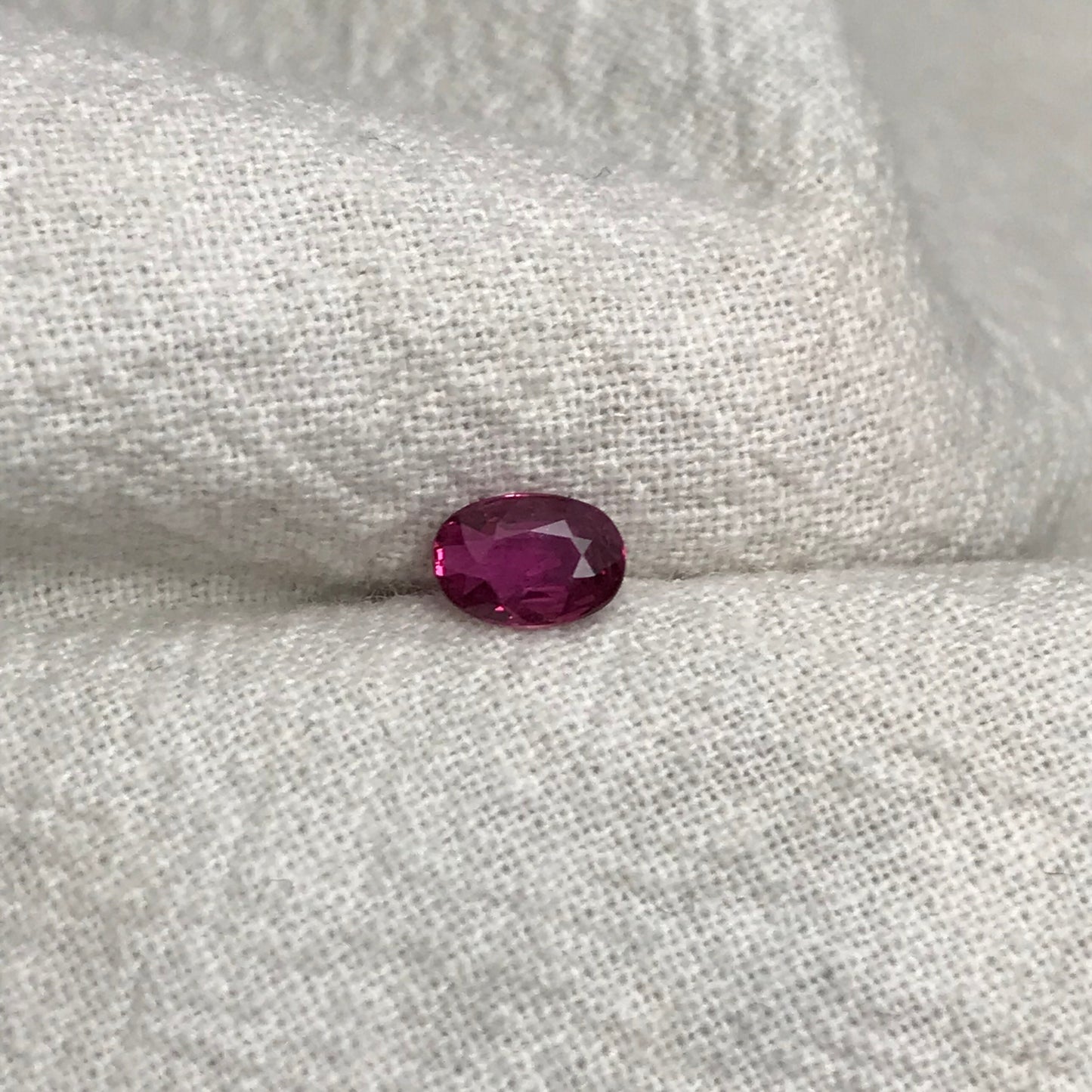 0.56 Carat Natural Ruby 6x4mm Oval Cut, Loose Gemstone Faceted Gem Corundum, July Birthstone, VVS
