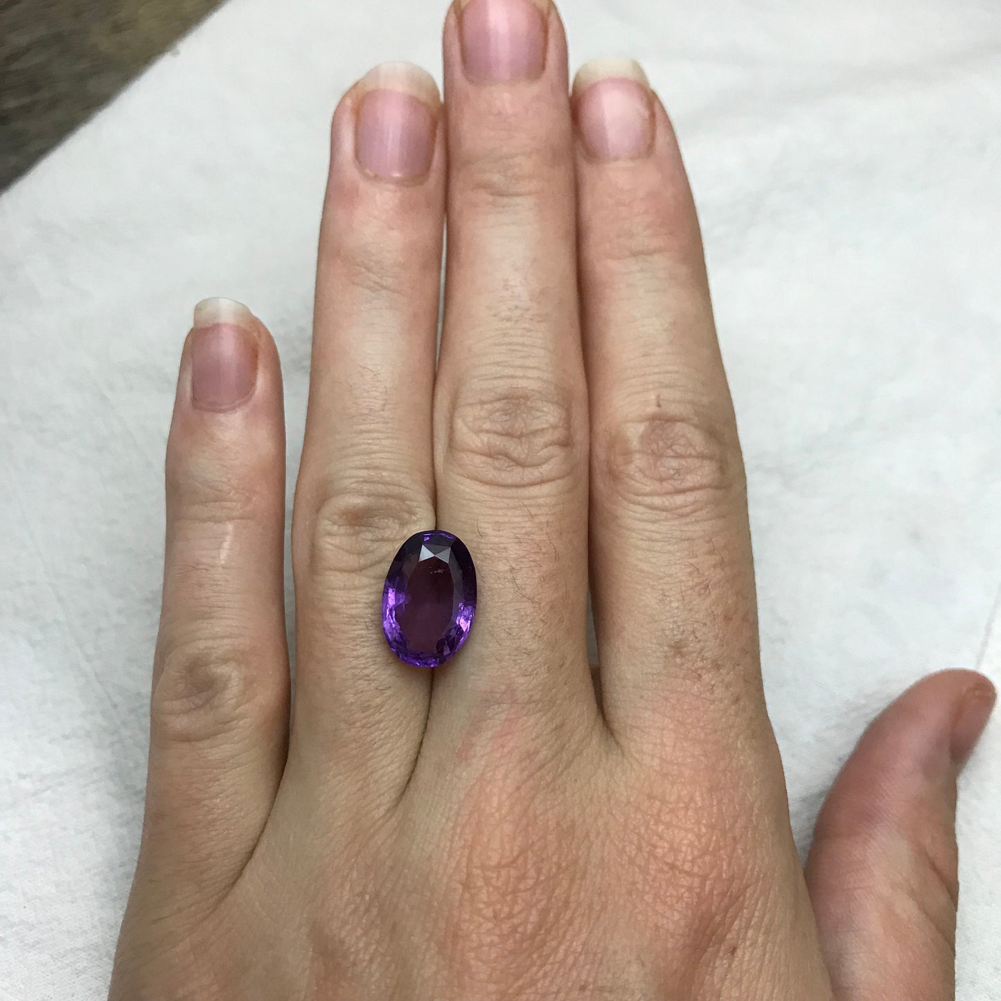 Purple Natural Amethyst 5.09 Carat, 14x9.6mm Oval Cut, Faceted Loose Rich Purple Amethyst, Purple Quartz, February Birthstone