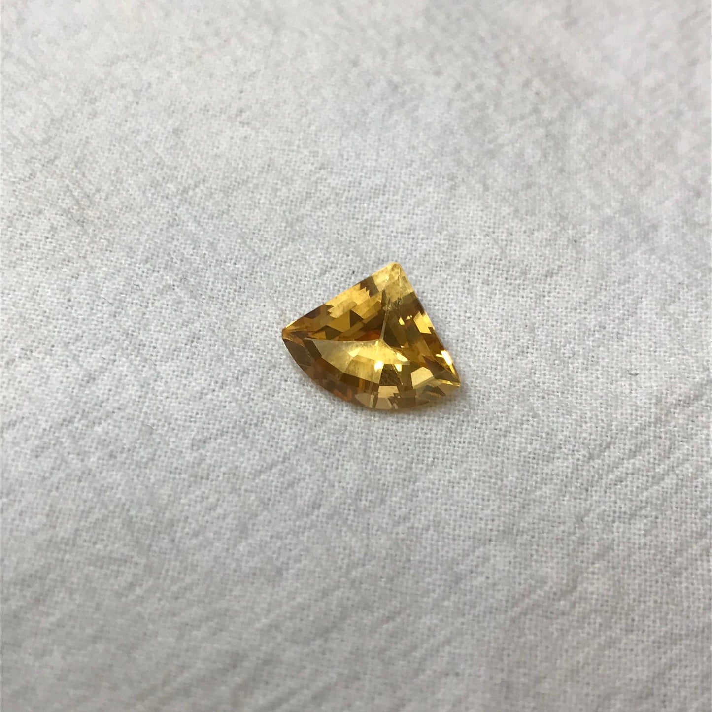 Orange Citrine 4.64 Carat 14.5x11.5mm Fan Cut, Unmounted Faceted Loose Gemstone, November Birthstone