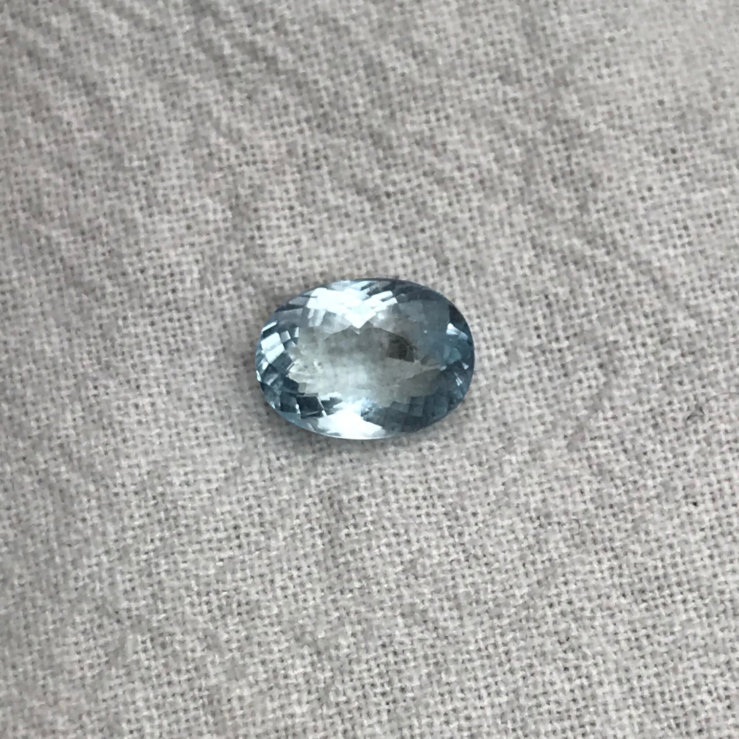 1.61 ct Aquamarine, 9x6.5mm Oval Cut Natural Blue Aquamarine, Faceted Loose Included Aqua, 9x6.6mm