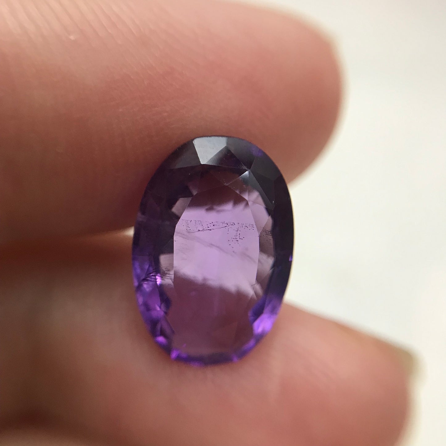 Purple Natural Amethyst 5.09 Carat, 14x9.6mm Oval Cut, Faceted Loose Rich Purple Amethyst, Purple Quartz, February Birthstone