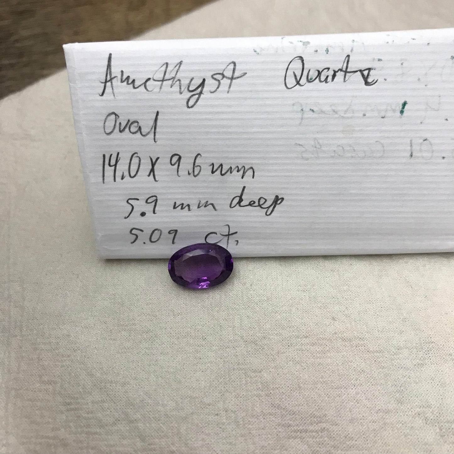 Purple Natural Amethyst 5.09 Carat, 14x9.6mm Oval Cut, Faceted Loose Rich Purple Amethyst, Purple Quartz, February Birthstone
