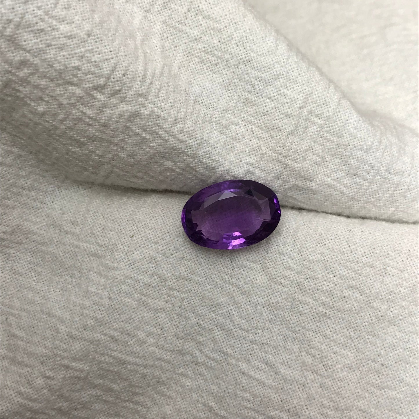 Purple Natural Amethyst 5.09 Carat, 14x9.6mm Oval Cut, Faceted Loose Rich Purple Amethyst, Purple Quartz, February Birthstone
