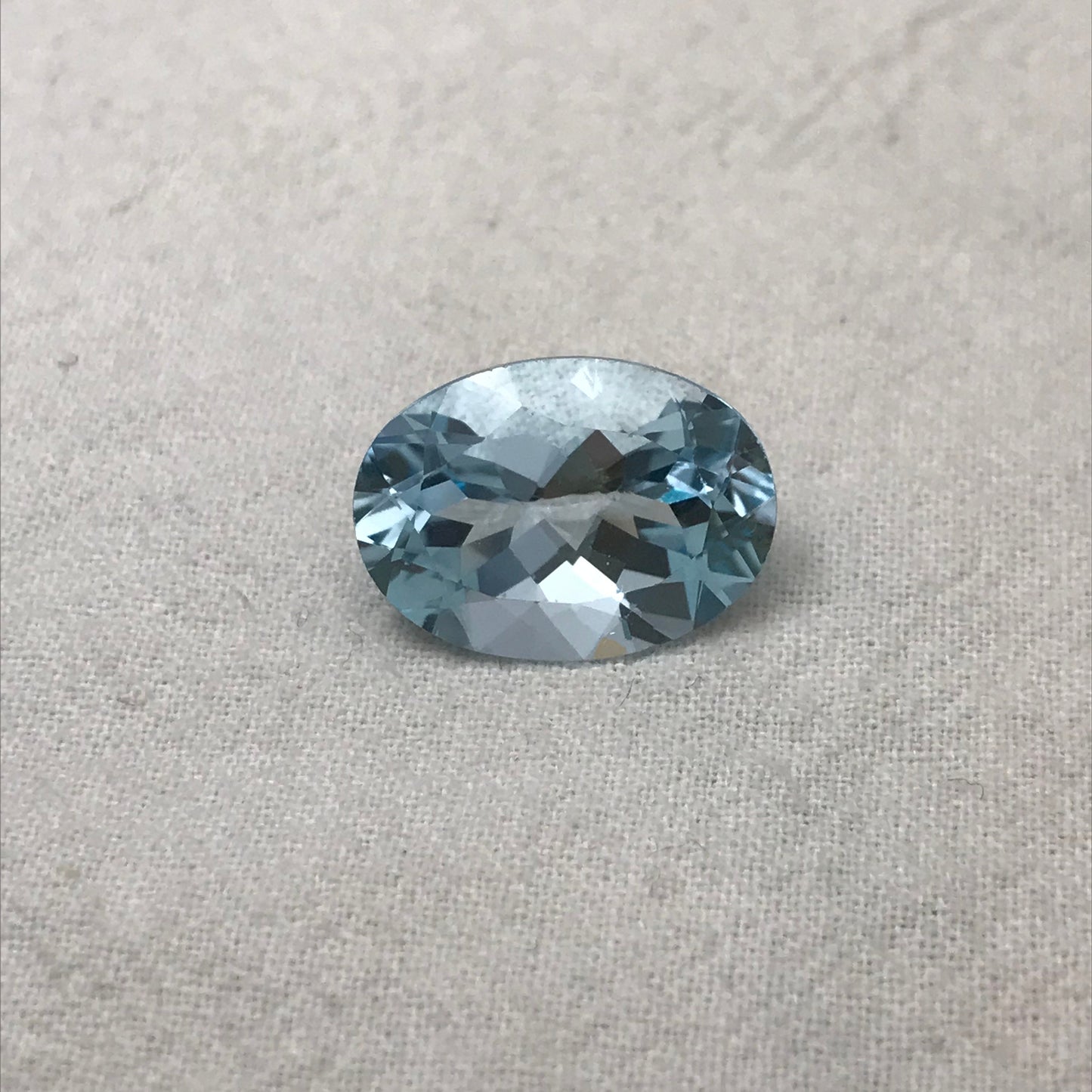 18x13mm Light Blue Topaz 14.96 carat Oval Cut Loose, Gemstone Blue Topaz, Faceted Blue Topaz, December Birthstone