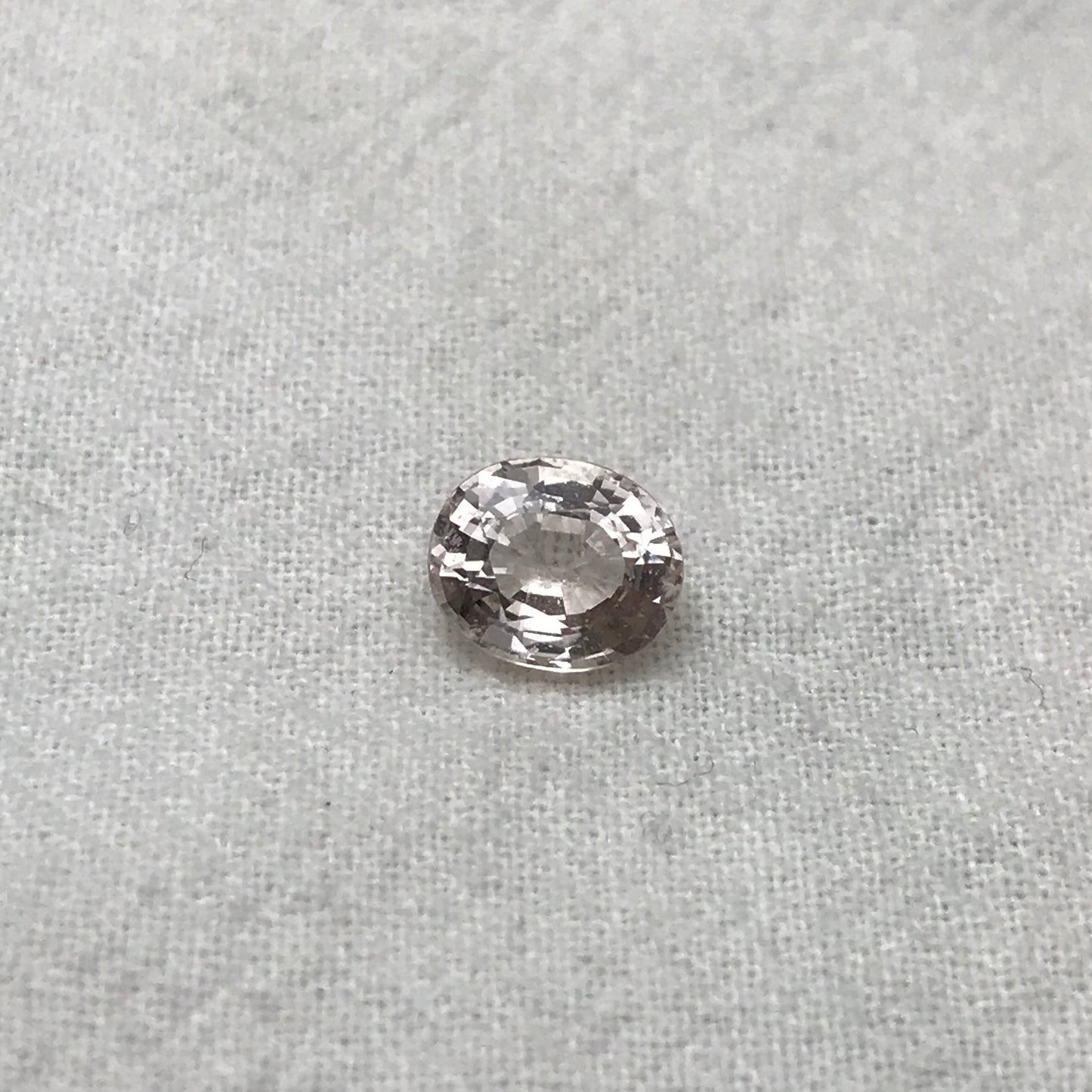 1.60 carat Morganite 8.2x6.8mm Oval Cut, Peachy Pink Morganite, Approx. 8x7mm Oval