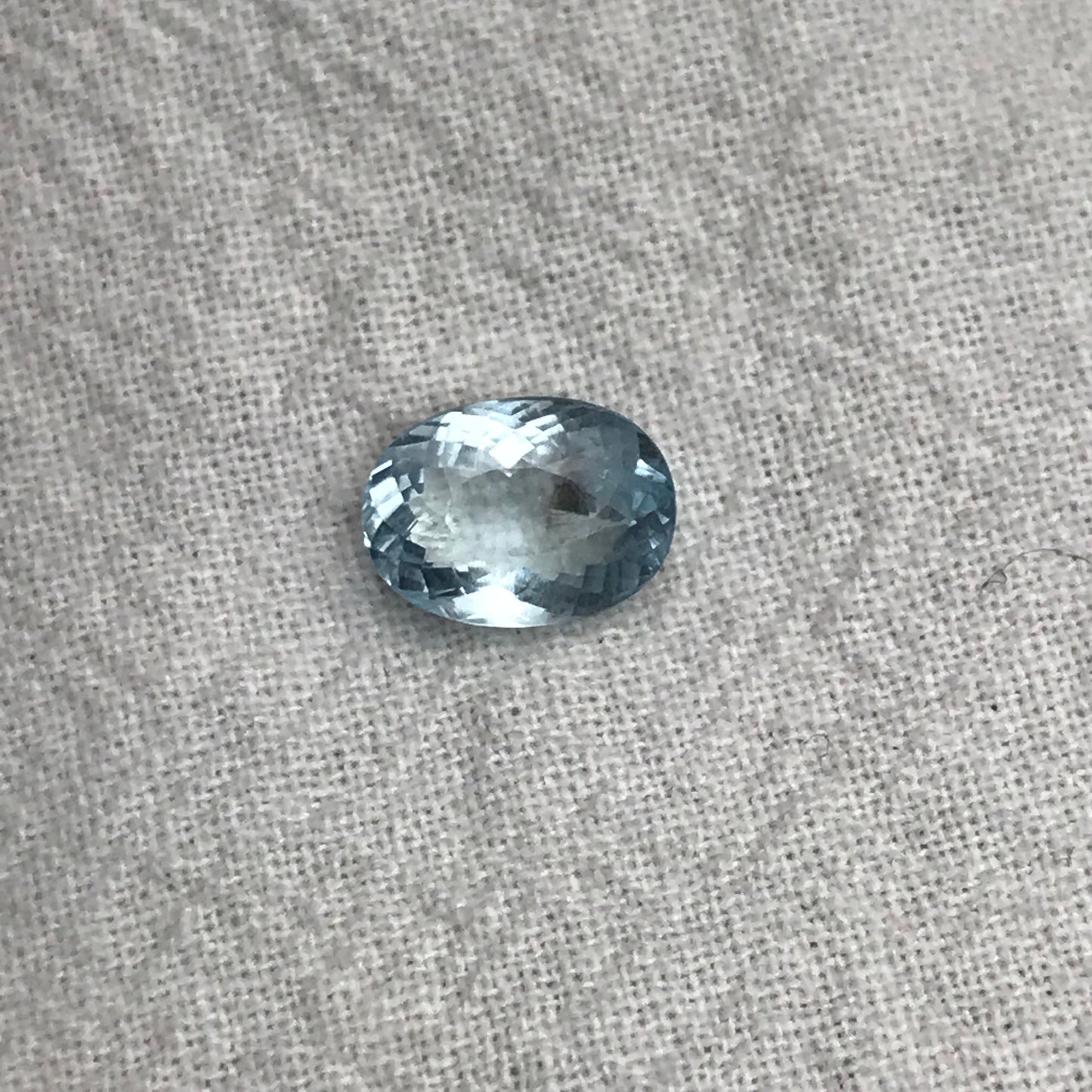 1.61 ct Aquamarine, 9x6.5mm Oval Cut Natural Blue Aquamarine, Faceted Loose Included Aqua, 9x6.6mm