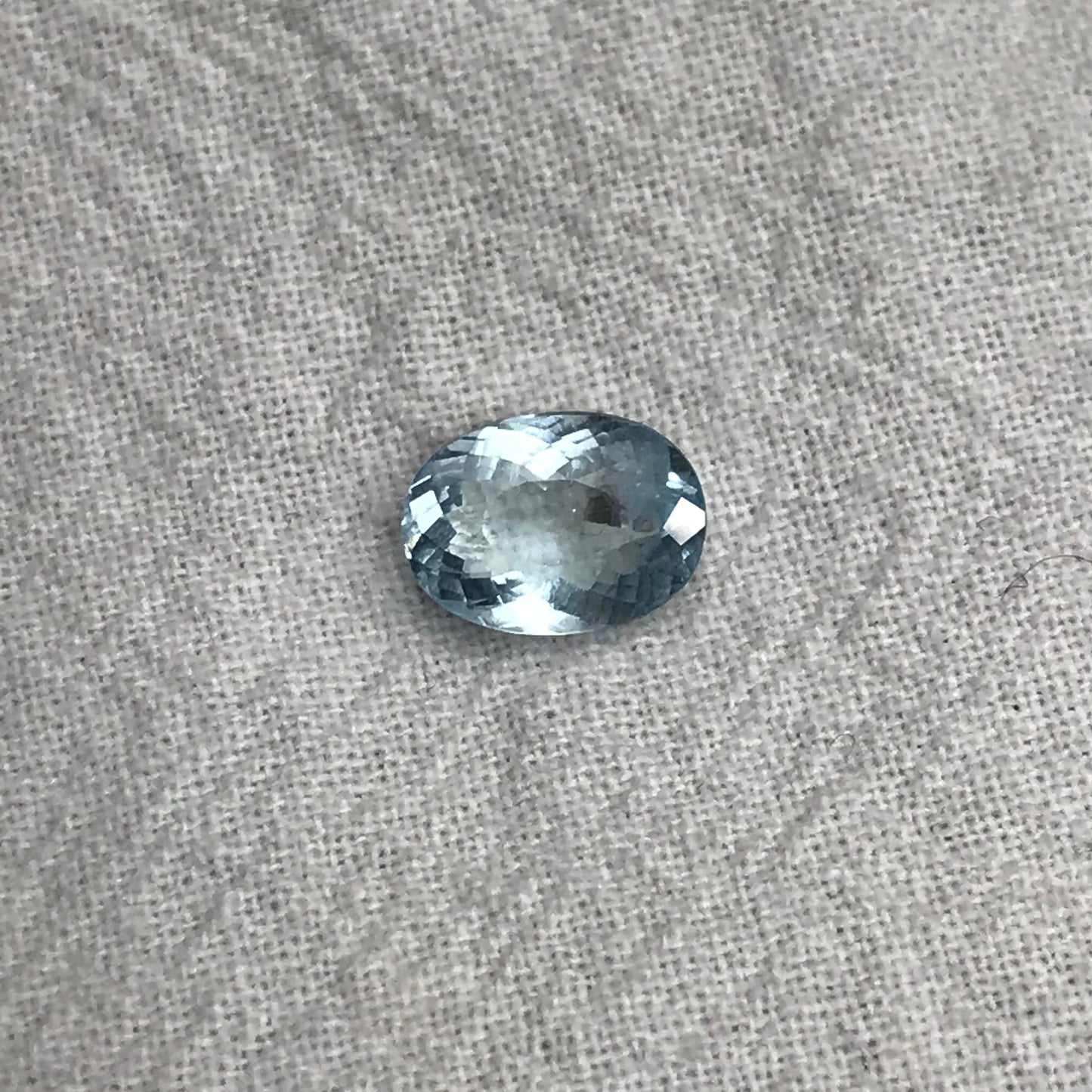 1.61 ct Aquamarine, 9x6.5mm Oval Cut Natural Blue Aquamarine, Faceted Loose Included Aqua, 9x6.6mm