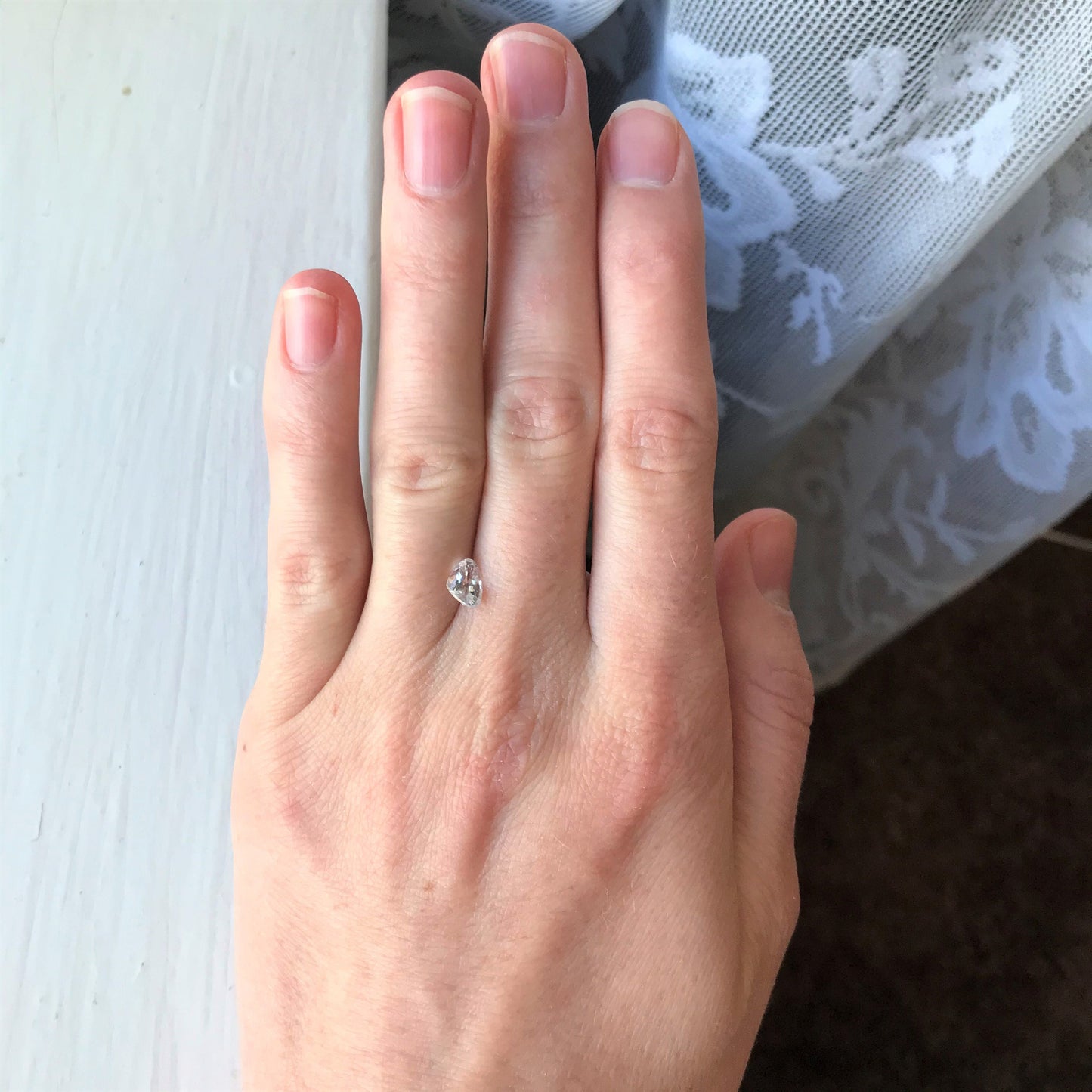 Natural Purple Sapphire 0.98 carat 5x7 mm Fat Pear Cut, Faceted Loose Gemstone Light Purple Unmounted Gem