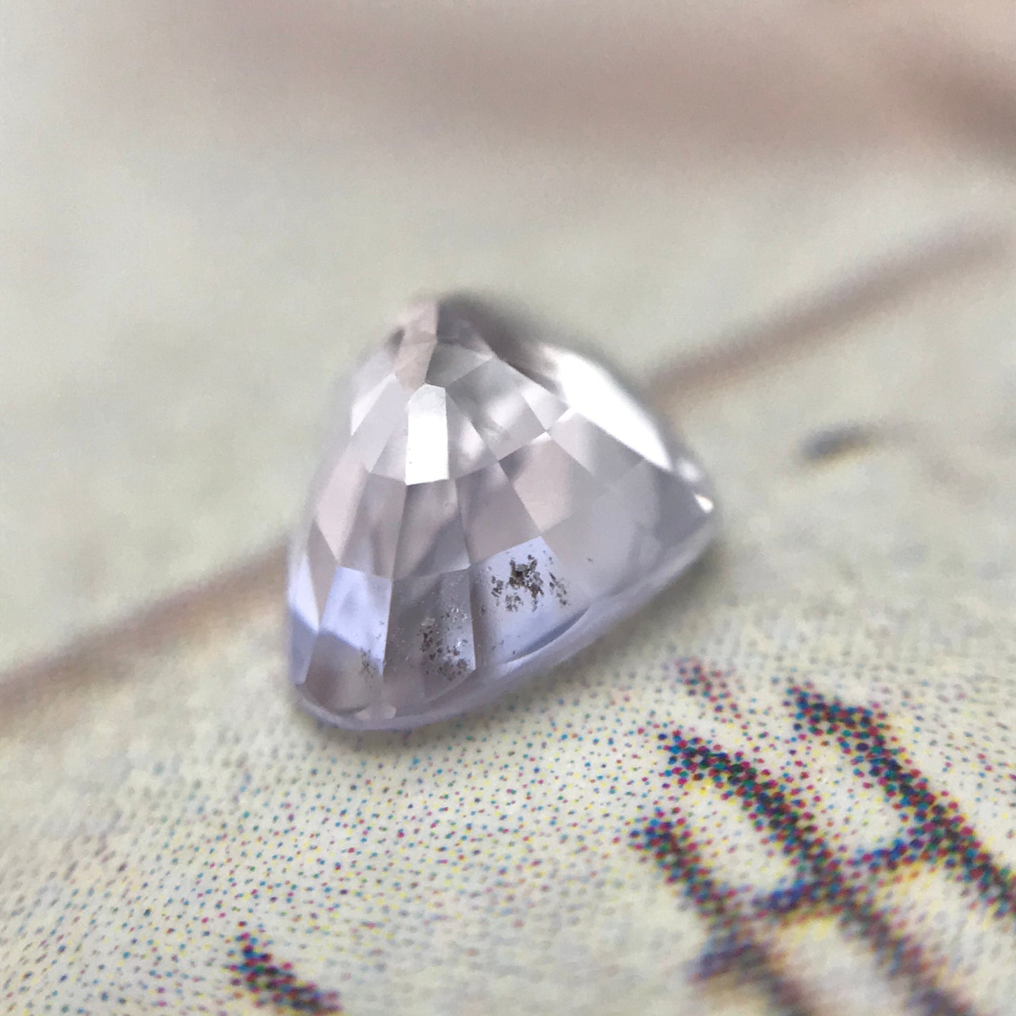 Natural Purple Sapphire 0.98 carat 5x7 mm Fat Pear Cut, Faceted Loose Gemstone Light Purple Unmounted Gem