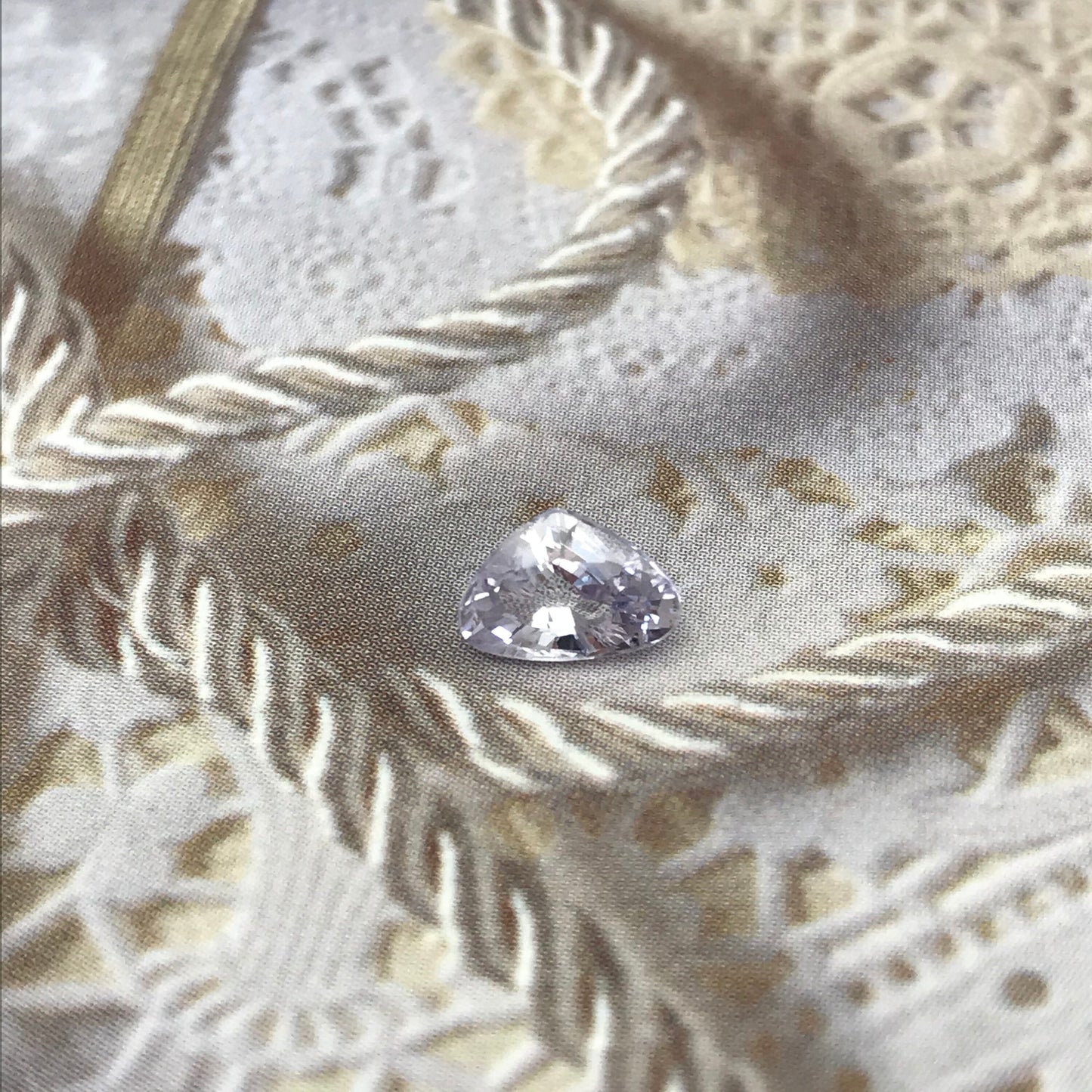 Natural Purple Sapphire 0.98 carat 5x7 mm Fat Pear Cut, Faceted Loose Gemstone Light Purple Unmounted Gem