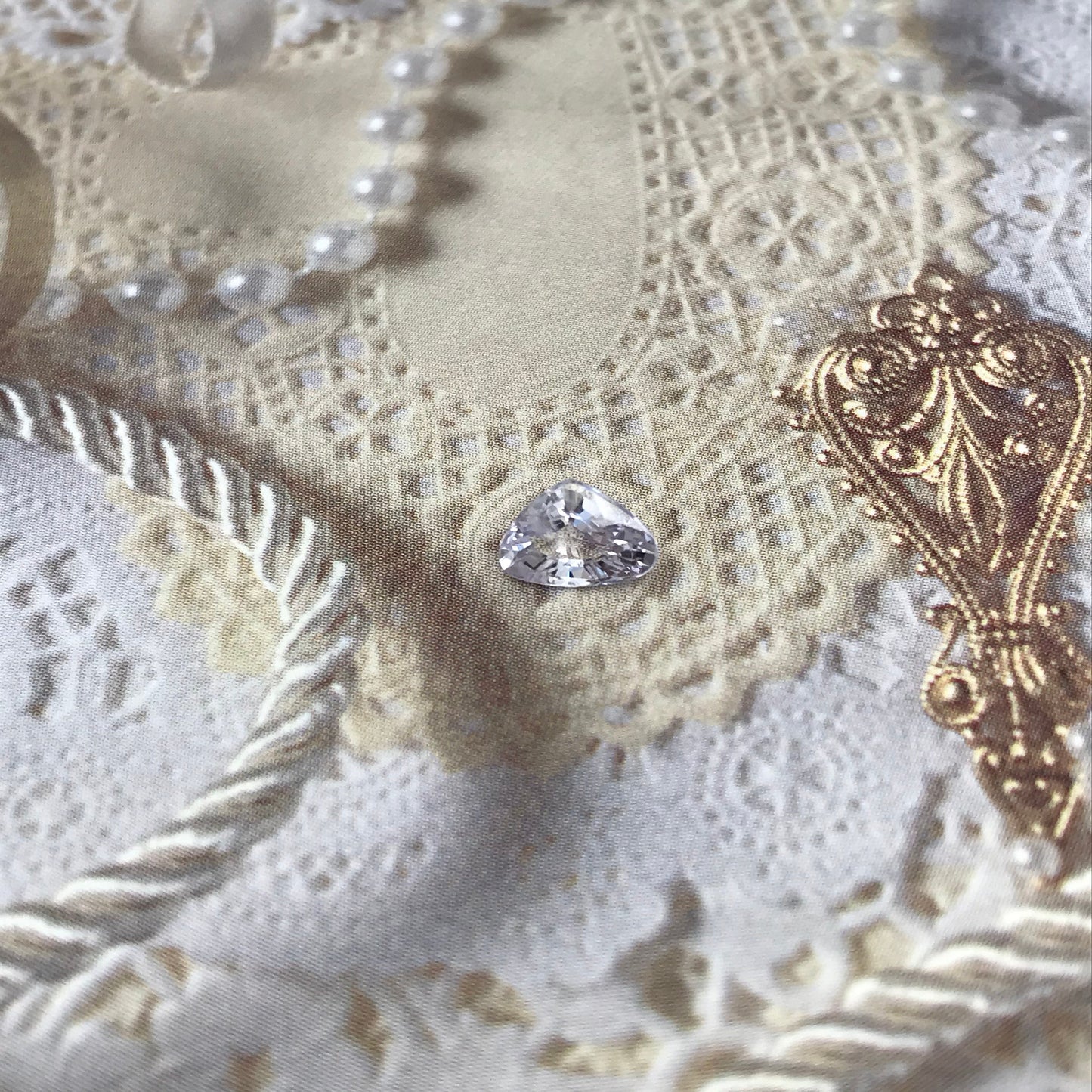 Natural Purple Sapphire 0.98 carat 5x7 mm Fat Pear Cut, Faceted Loose Gemstone Light Purple Unmounted Gem