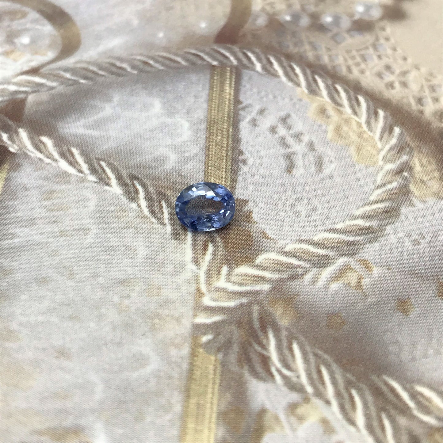 Natural Blue Sapphire 6x5mm 0.80 Carats Oval Corundum Medium Light Blue Gem Faceted Loose Sapphire, Unmounted Gemstone