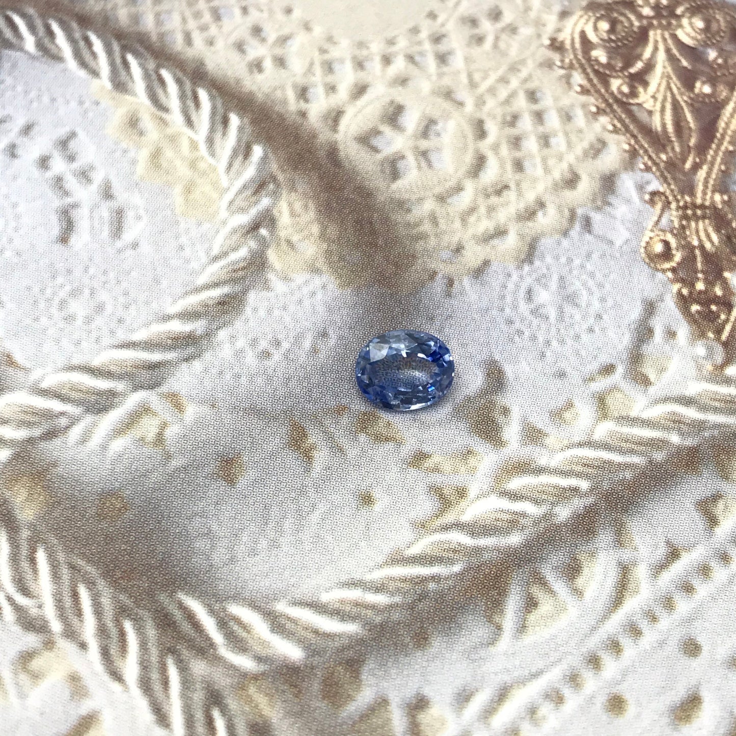 Natural Blue Sapphire 6x5mm 0.80 Carats Oval Corundum Medium Light Blue Gem Faceted Loose Sapphire, Unmounted Gemstone