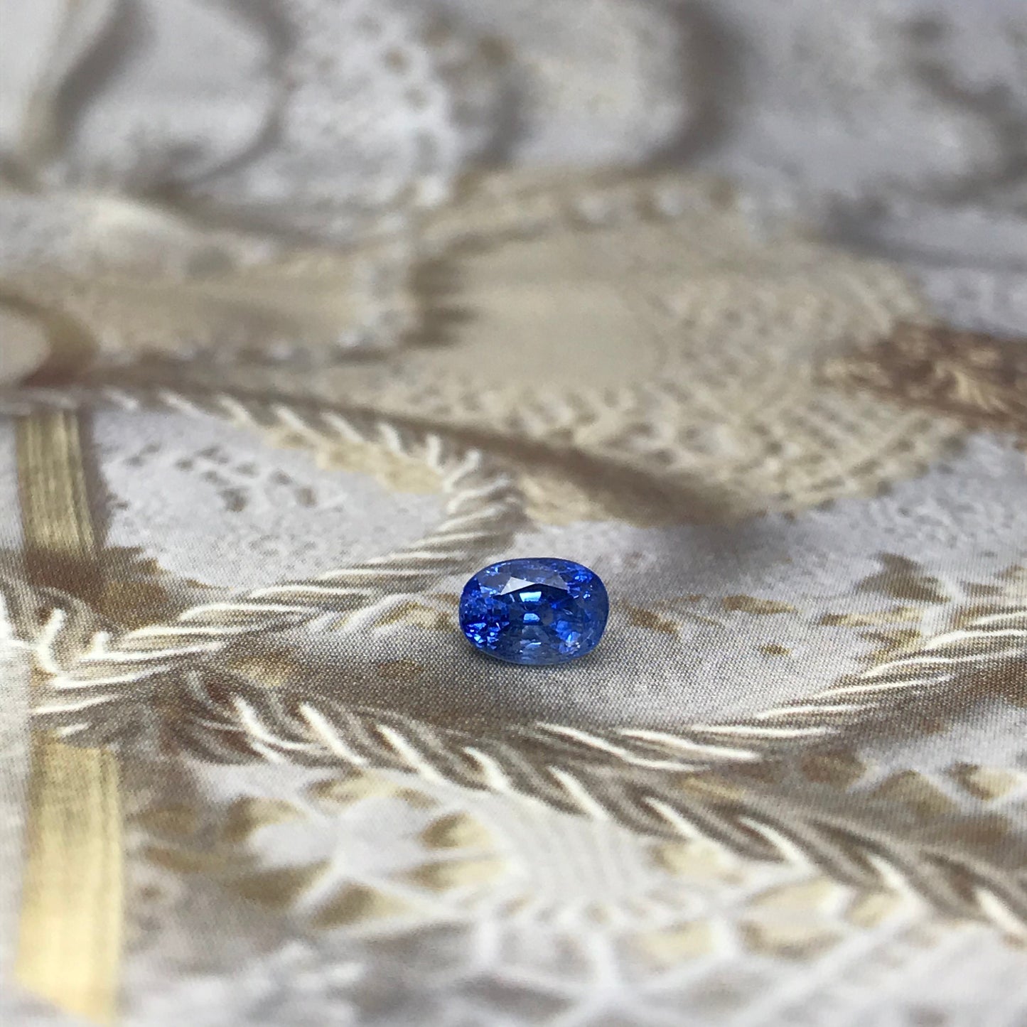 5.5x4mm Natural Blue Sapphire 1.07 Carat Oval Cut, Medium Blue Sapphire Faceted Loose Sapphire, Unmounted Gemstone