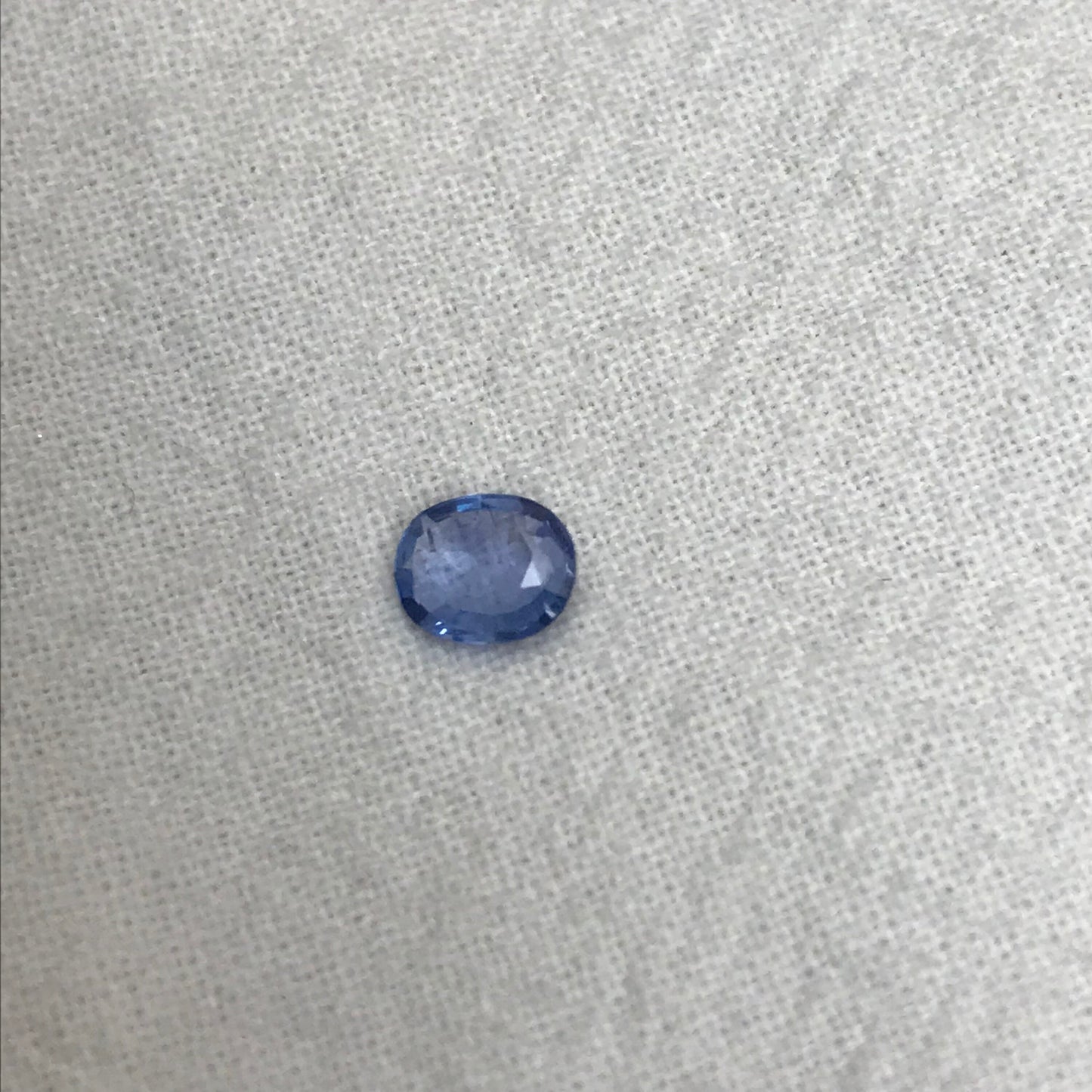 0.50ct Natural Light Blue Sapphire 5.8x4.8mm Oval Faceted Loose Gemstone Heated, Thin cut Gem