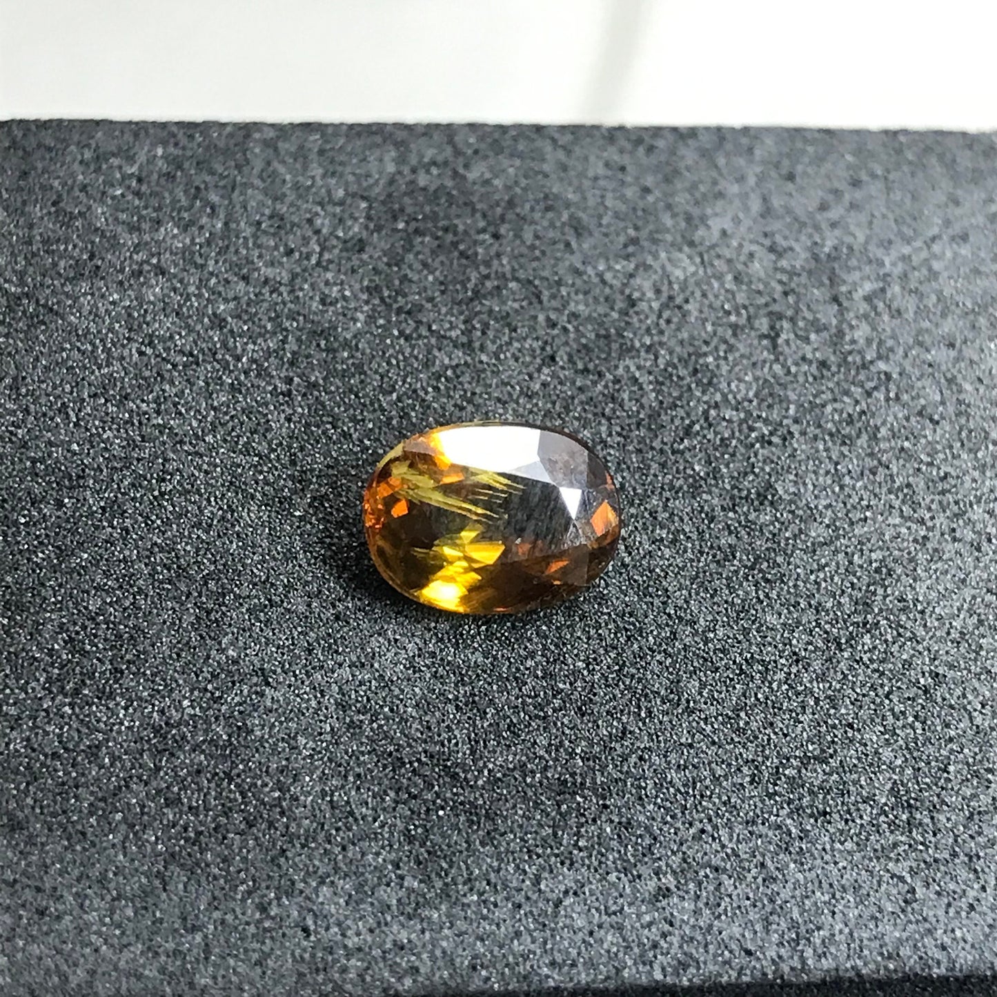 Brownish Yellow Sphene 1.43 Carat 8.3x6.2mm Oval Cut Loose Gemstone