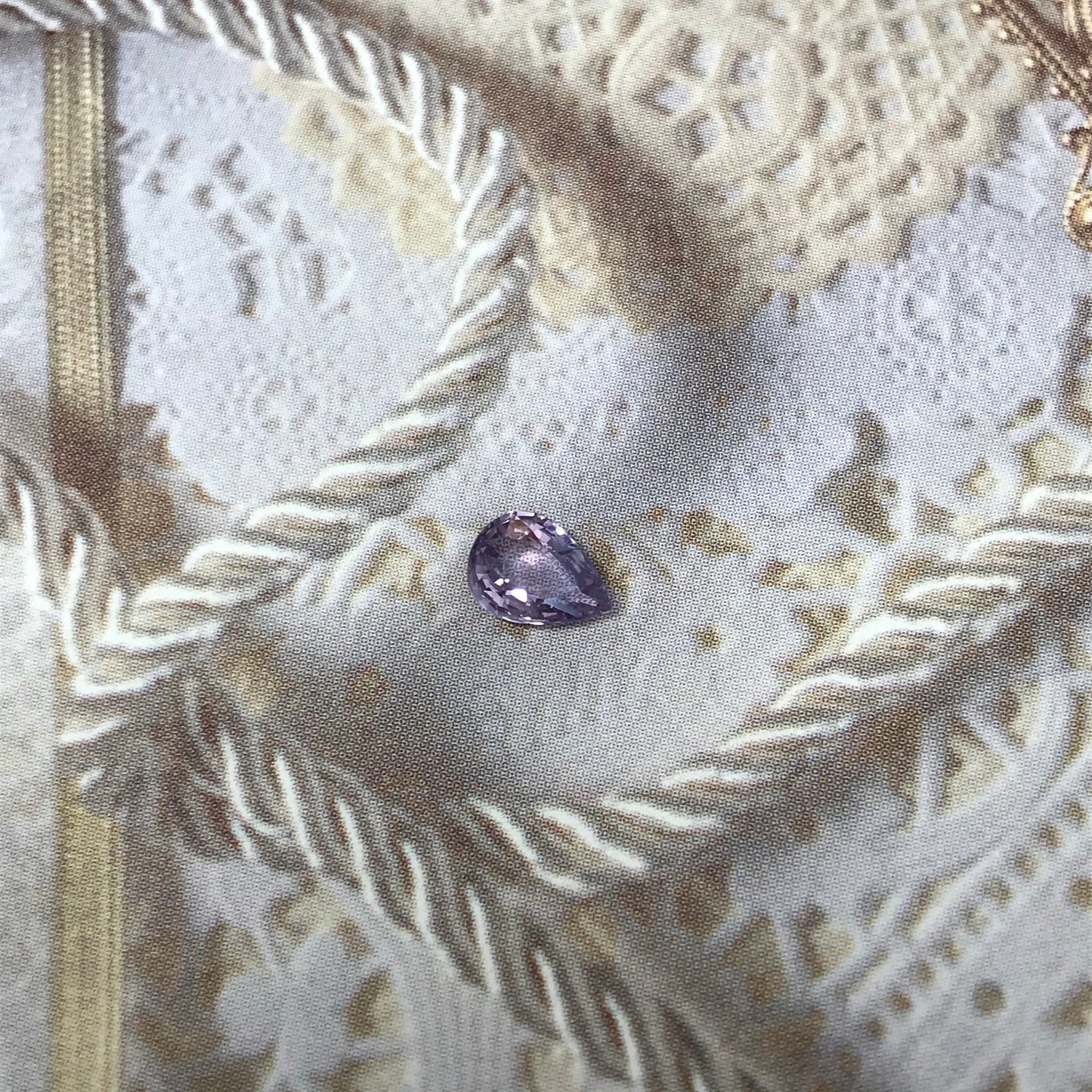 Natural Purple Sapphire 0.67 carat 6.5 x 4.8 mm Pear Cut, Faceted Loose Gemstone Purple Unmounted Gem