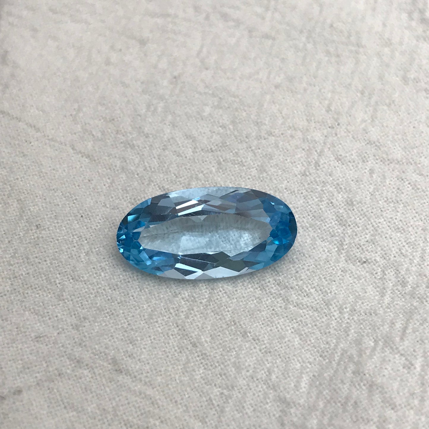 20x10mm Sky Blue Topaz 11.41 carat, Long Oval Cut Loose, Blue Topaz, Faceted Blue Topaz, December Birthstone