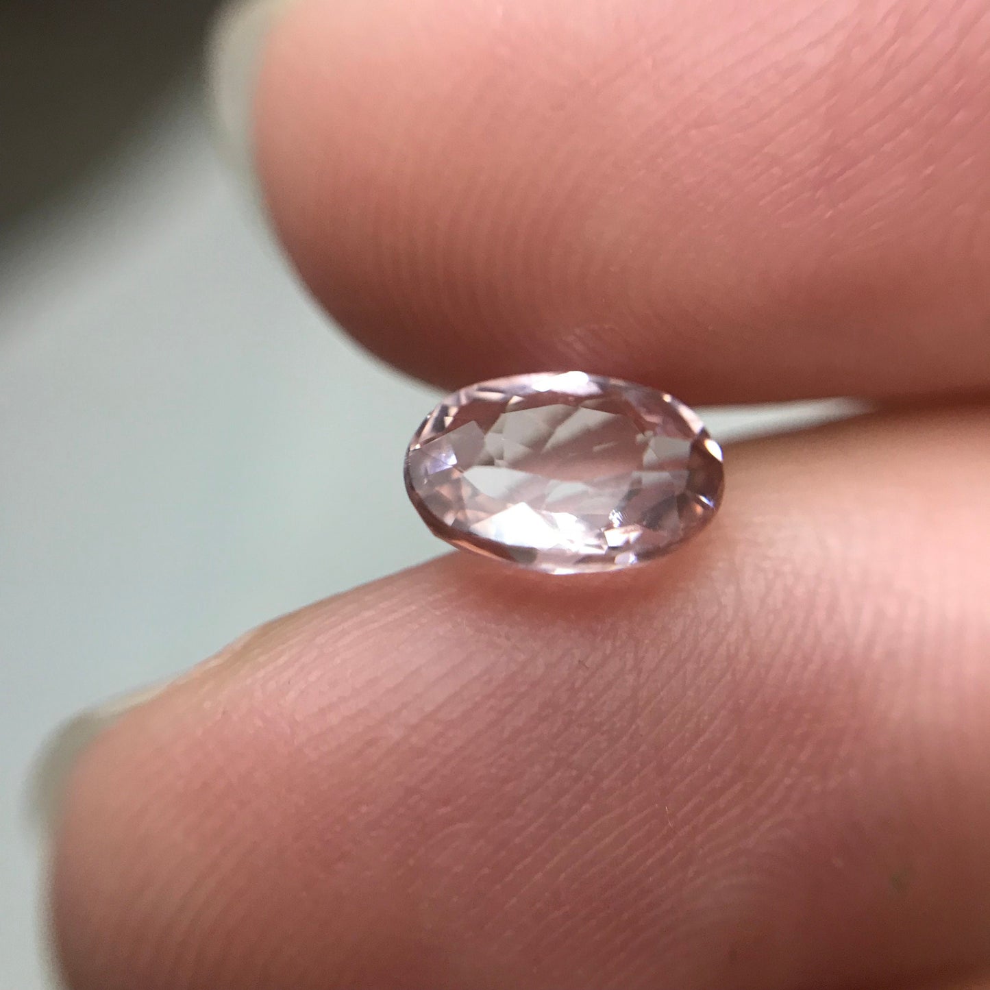 1.09 ct Natural Pink Tourmaline 7.7x5.8mm Oval cut, Faceted Loose Gemstone, Light Pink