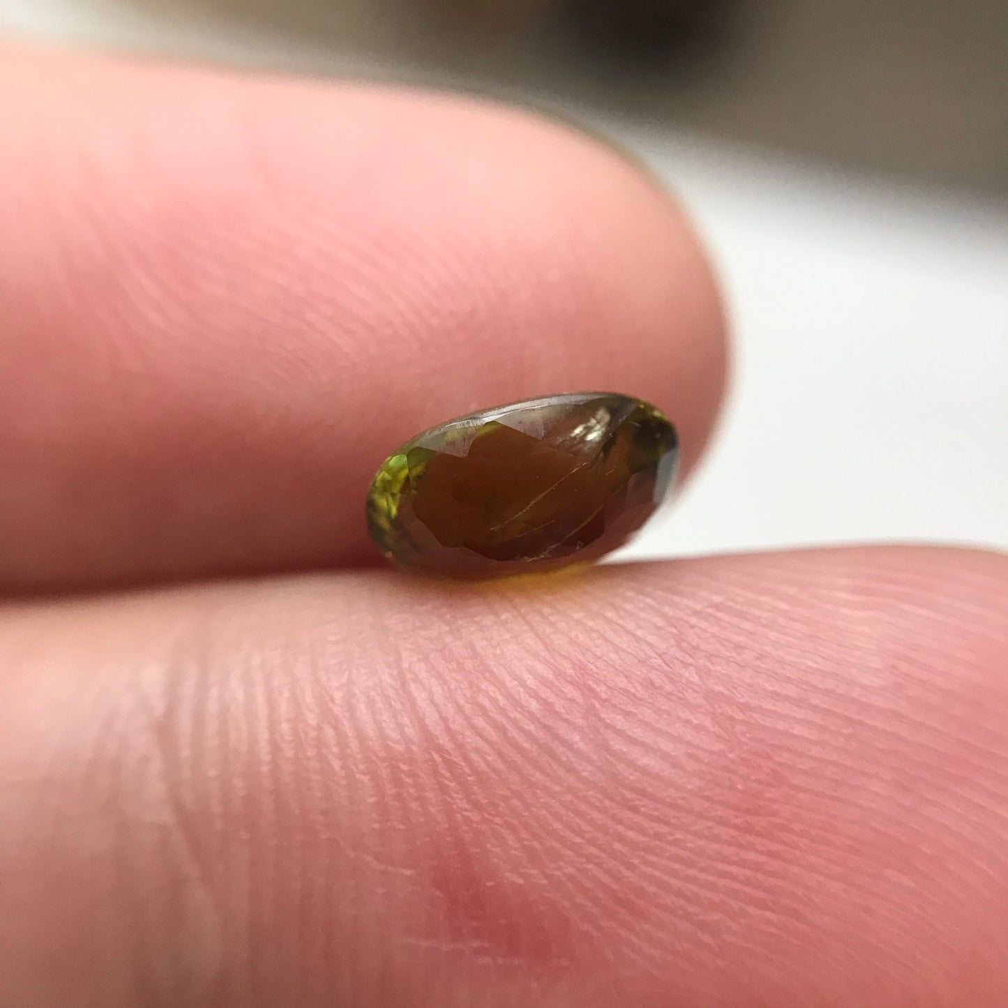 Brownish Yellow Sphene 1.43 Carat 8.3x6.2mm Oval Cut Loose Gemstone