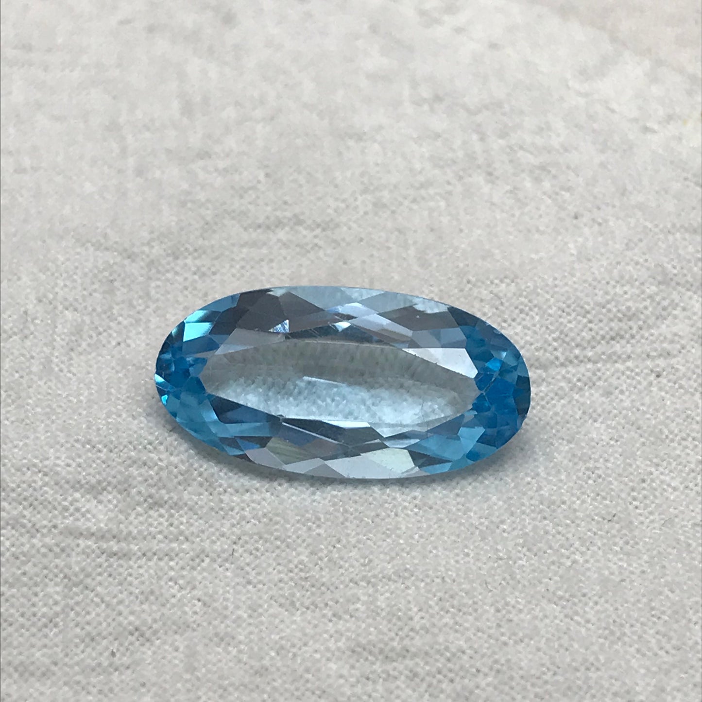 20x10mm Sky Blue Topaz 11.41 carat, Long Oval Cut Loose, Blue Topaz, Faceted Blue Topaz, December Birthstone