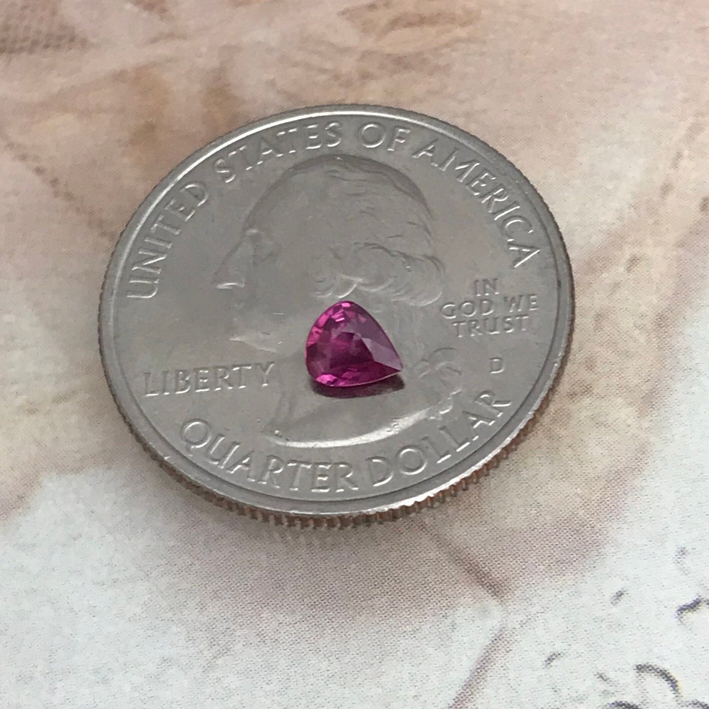Natural Ruby 5x4mm Pear Cut No Heat Clarity Enhanced Gemstone Loose Faceted Corundum July Birthstone Treated Ruby